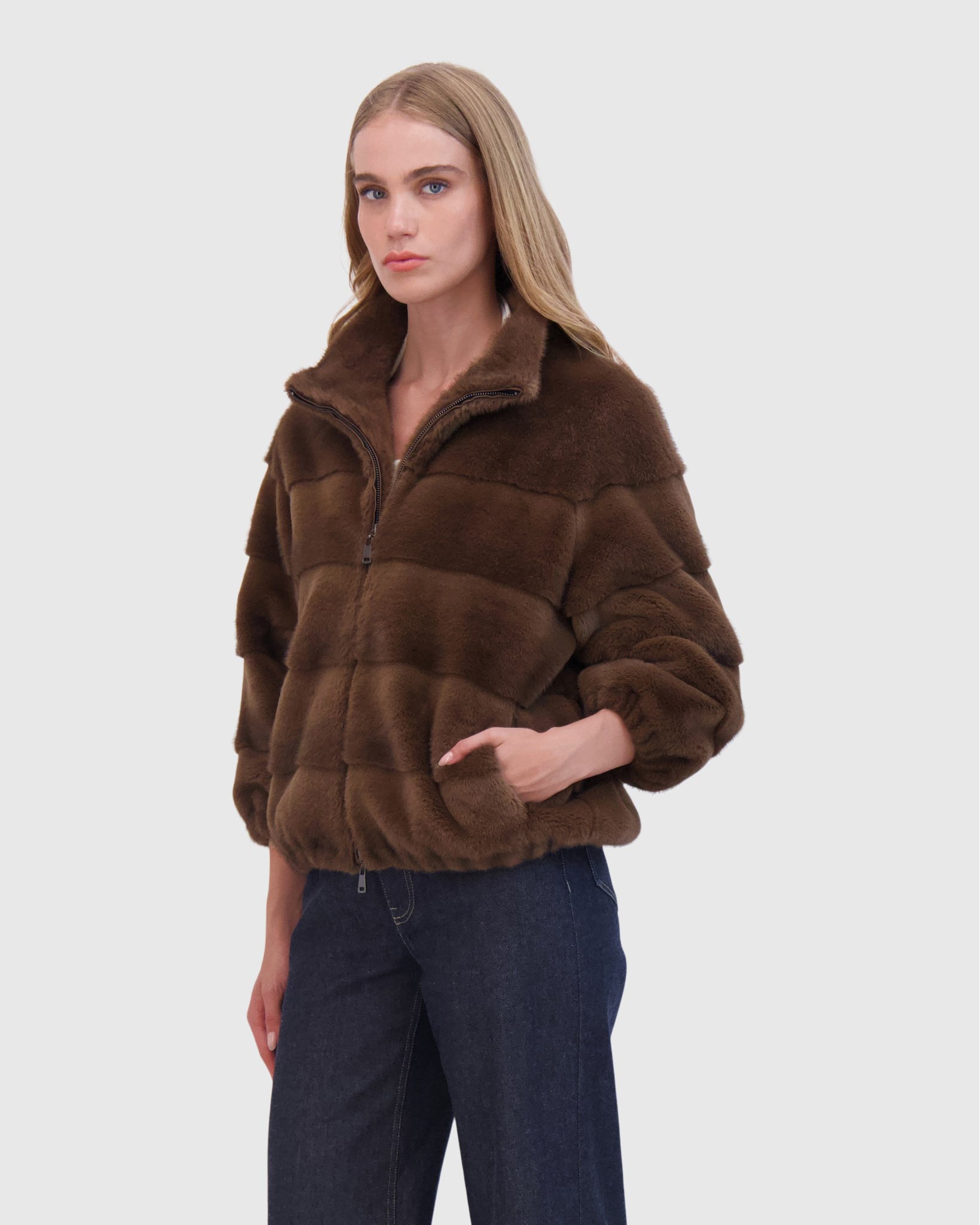 FUR-FREE MINK (FAUX FUR) JACKET