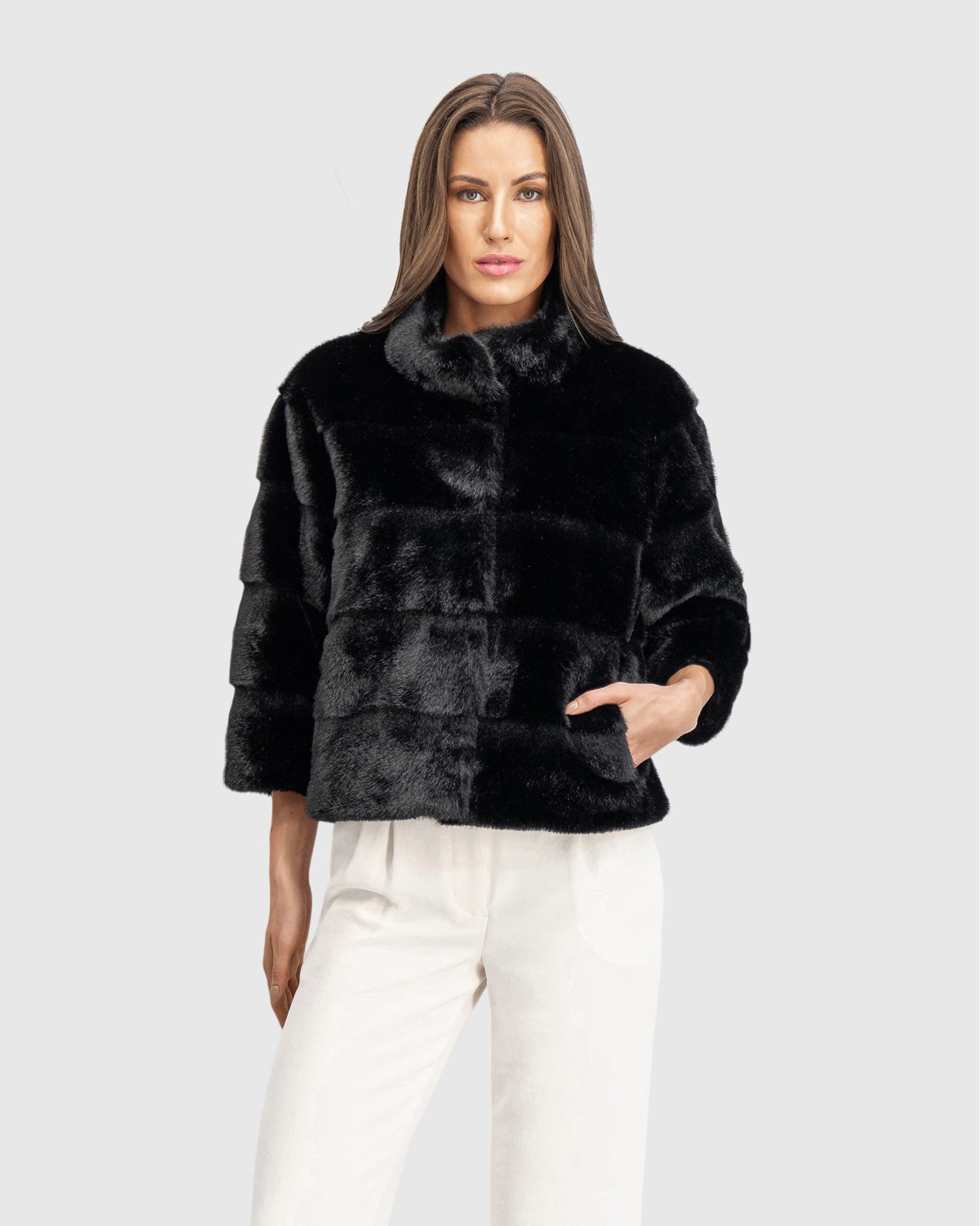 FUR-FREE MINK (FAUX FUR) JACKET