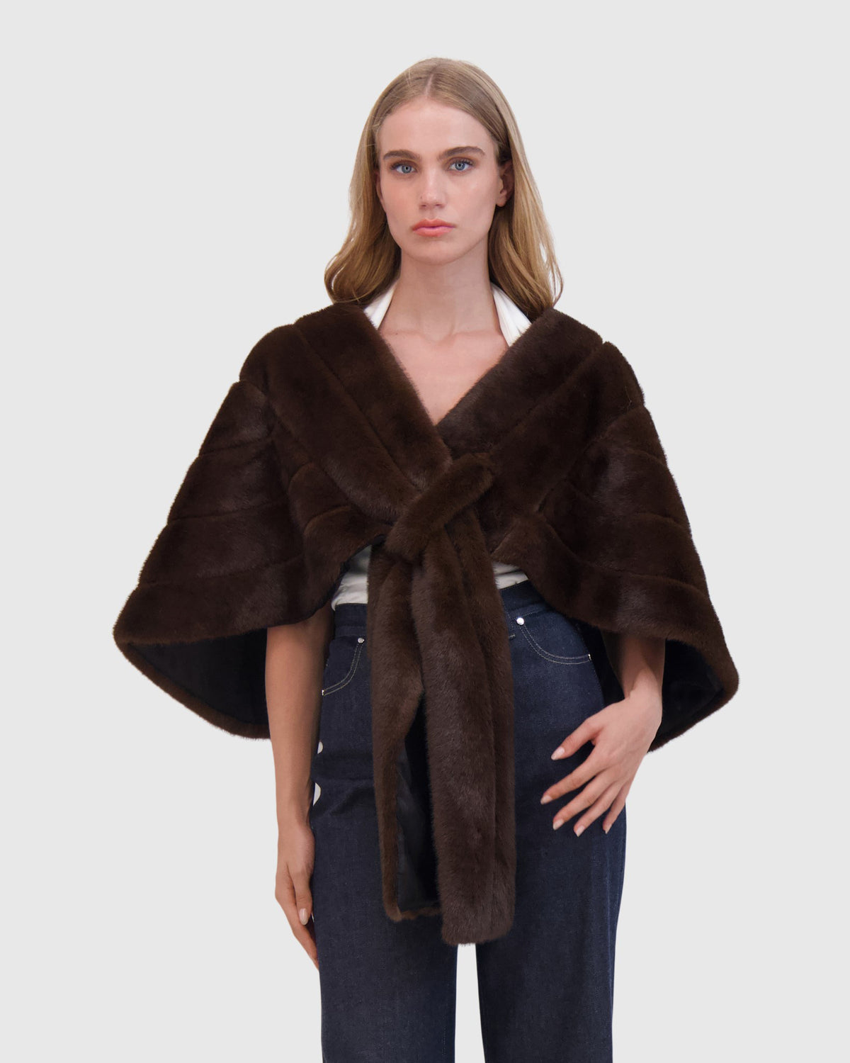 FUR-FREE MINK (FAUX FUR) STOLE