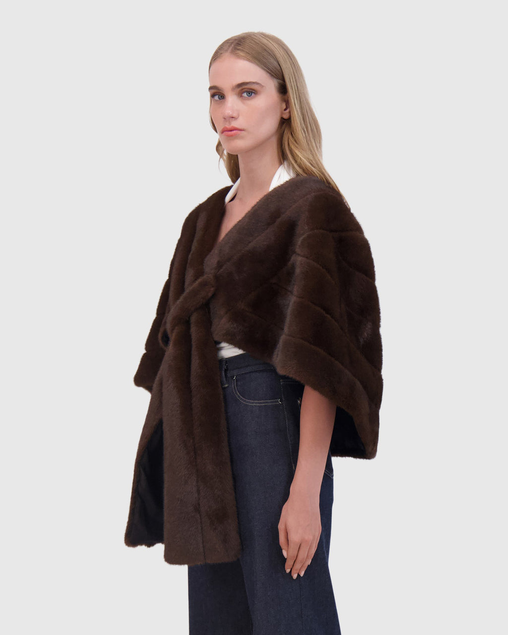 FUR-FREE MINK (FAUX FUR) STOLE