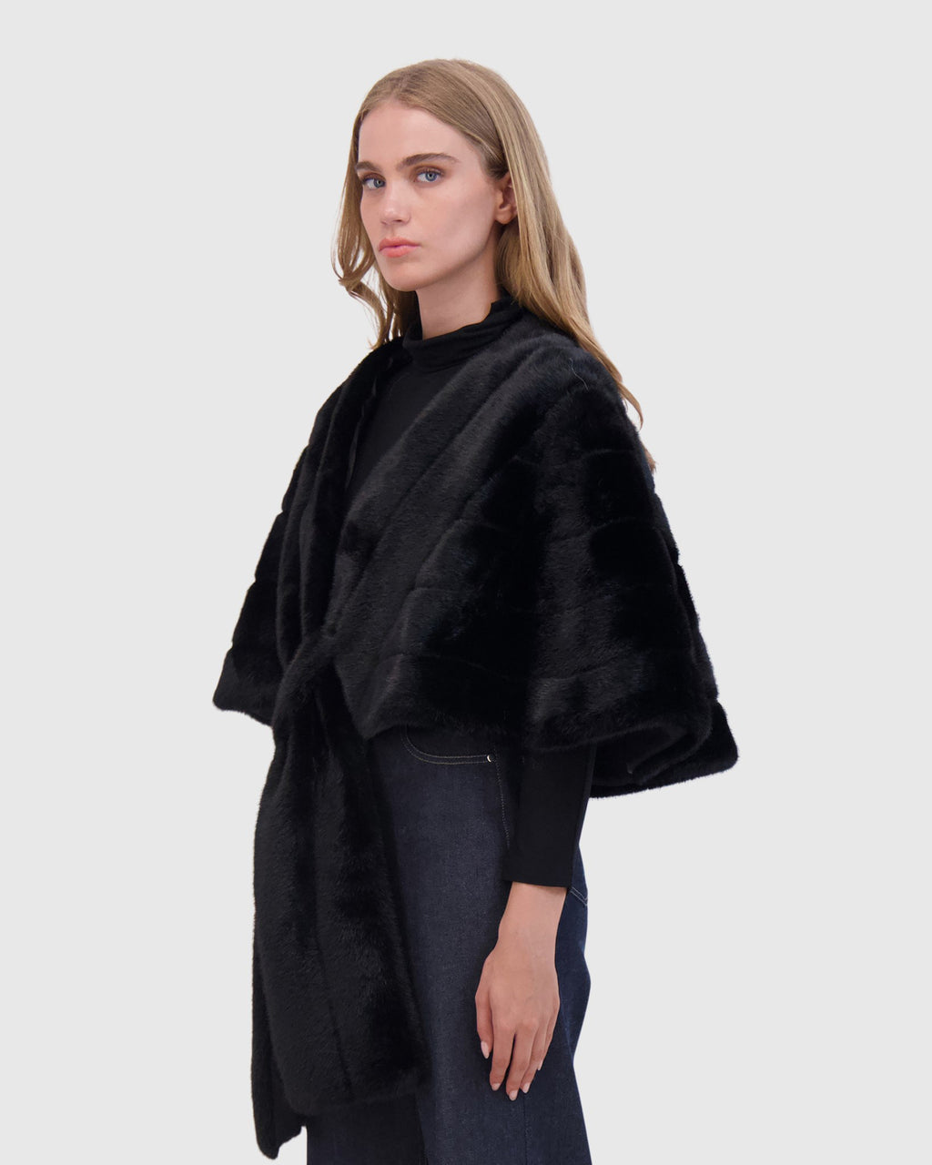 FUR-FREE MINK (FAUX FUR) STOLE