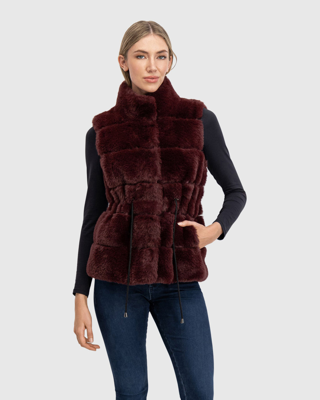 FUR-FREE REX RABBIT (FAUX FUR) VEST