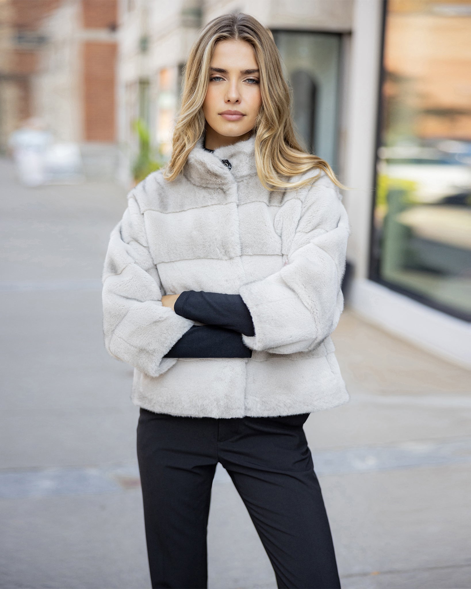 FUR-FREE MINK (FAUX FUR) JACKET