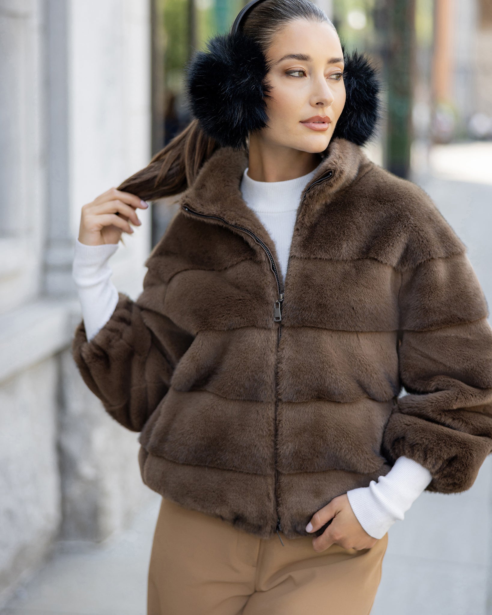 FUR-FREE FOX (FAUX FUR) EARMUFFS