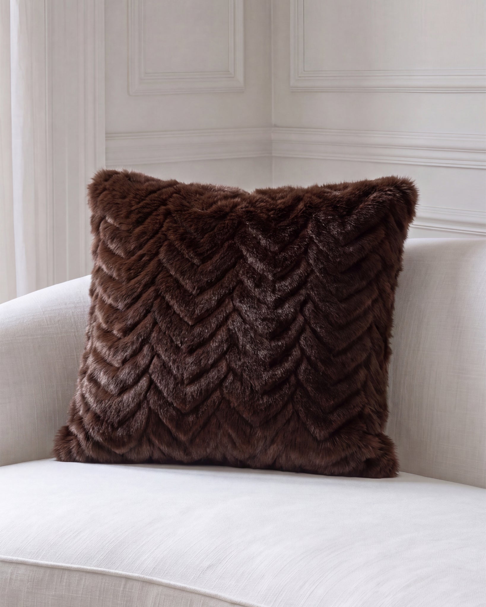 FUR-FREE MINK (FAUX FUR) PILLOW