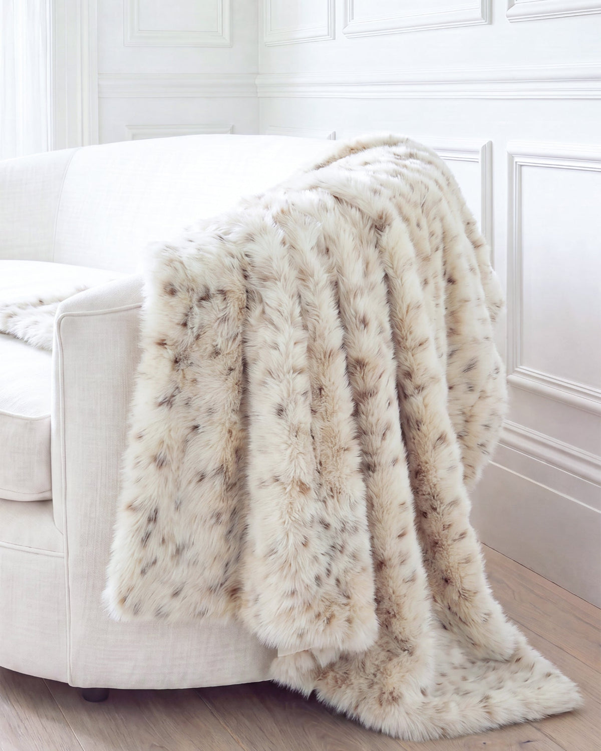 FUR-FREE LYNX (FAUX FUR) THROW - LYX