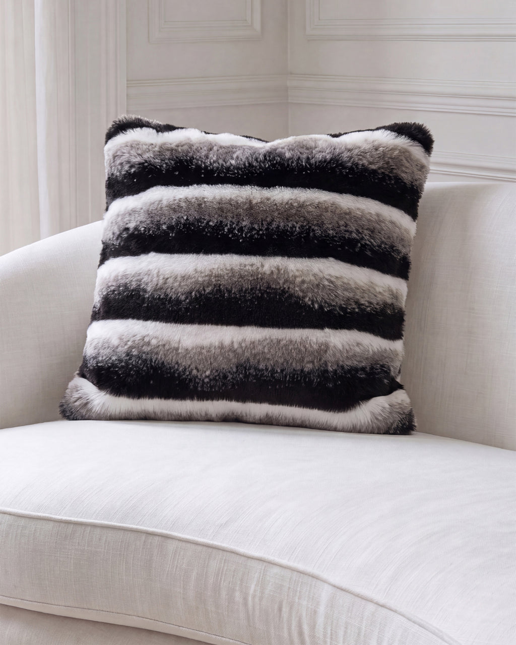 FUR-FREE CHINCHILLA (FAUX FUR) PILLOW