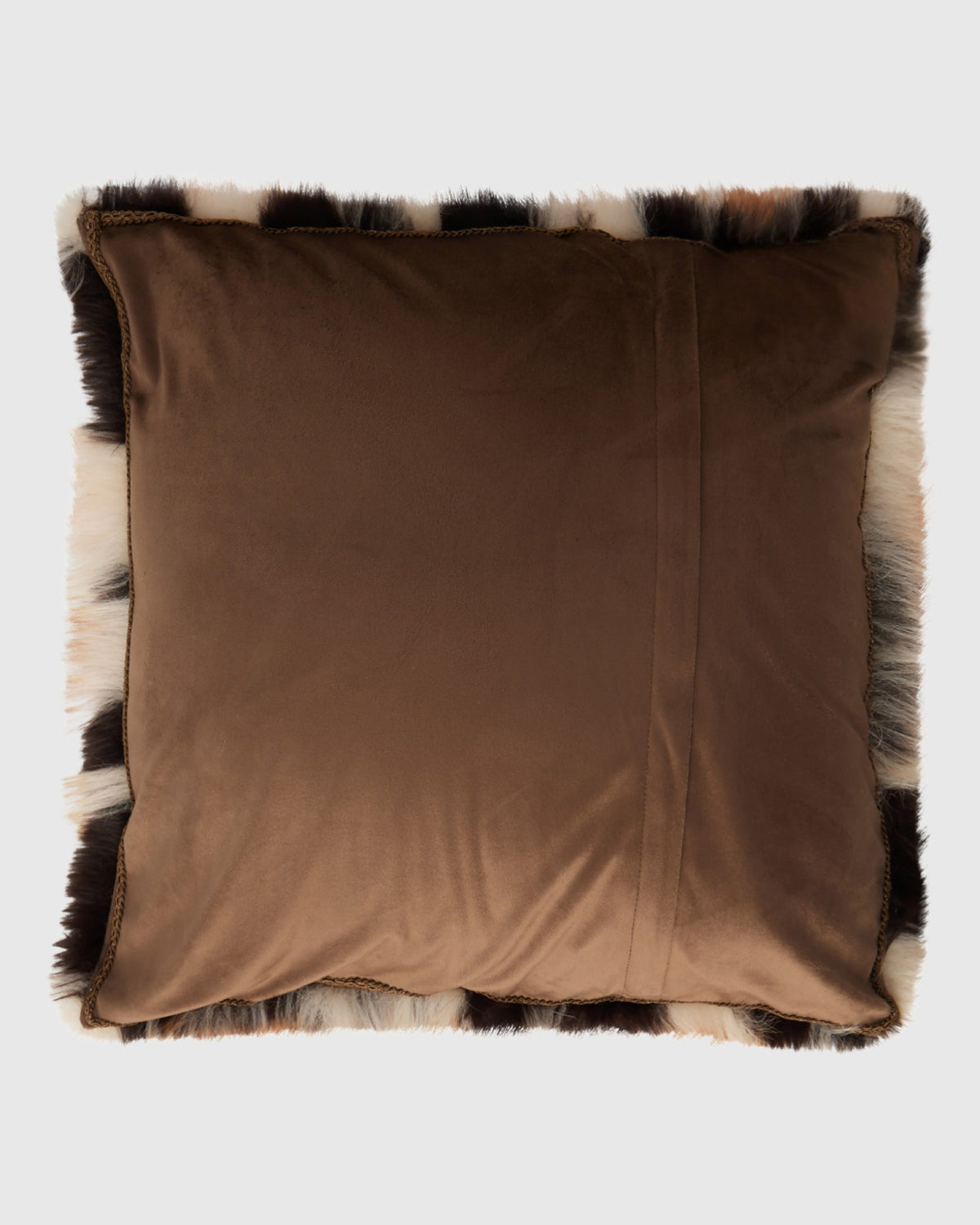 FUR-FREE GOLD FOX (FAUX FUR) PILLOW - GOLD