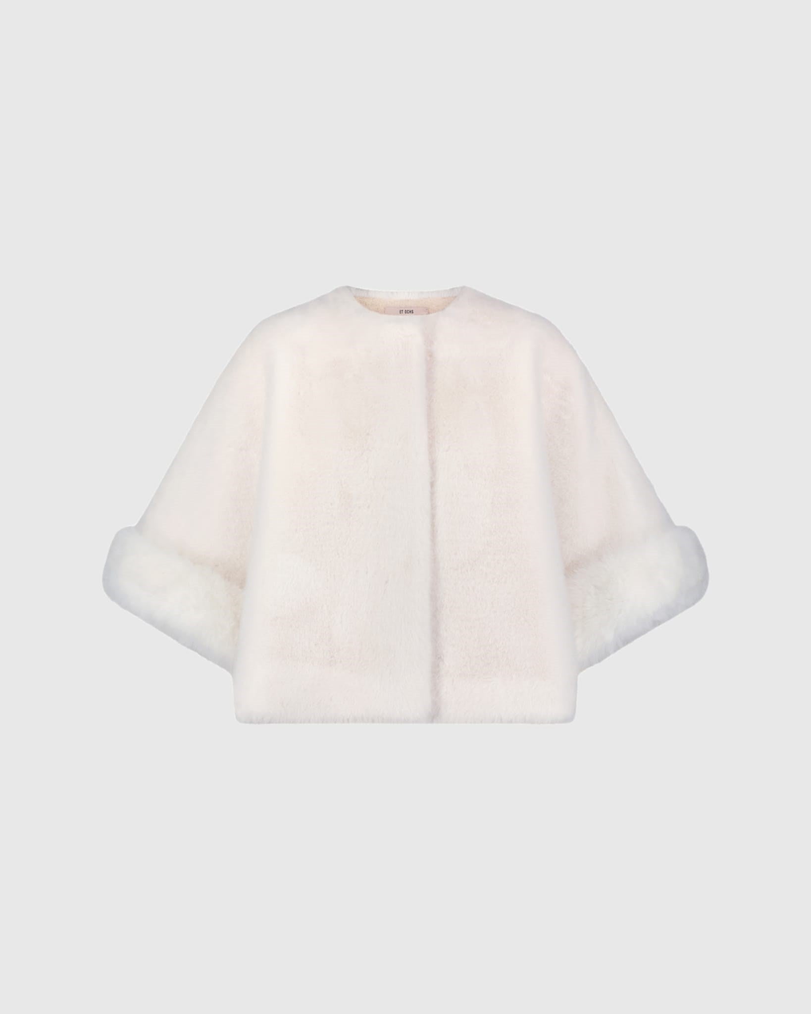 FAUX FUR MINK-LIKE CAPE