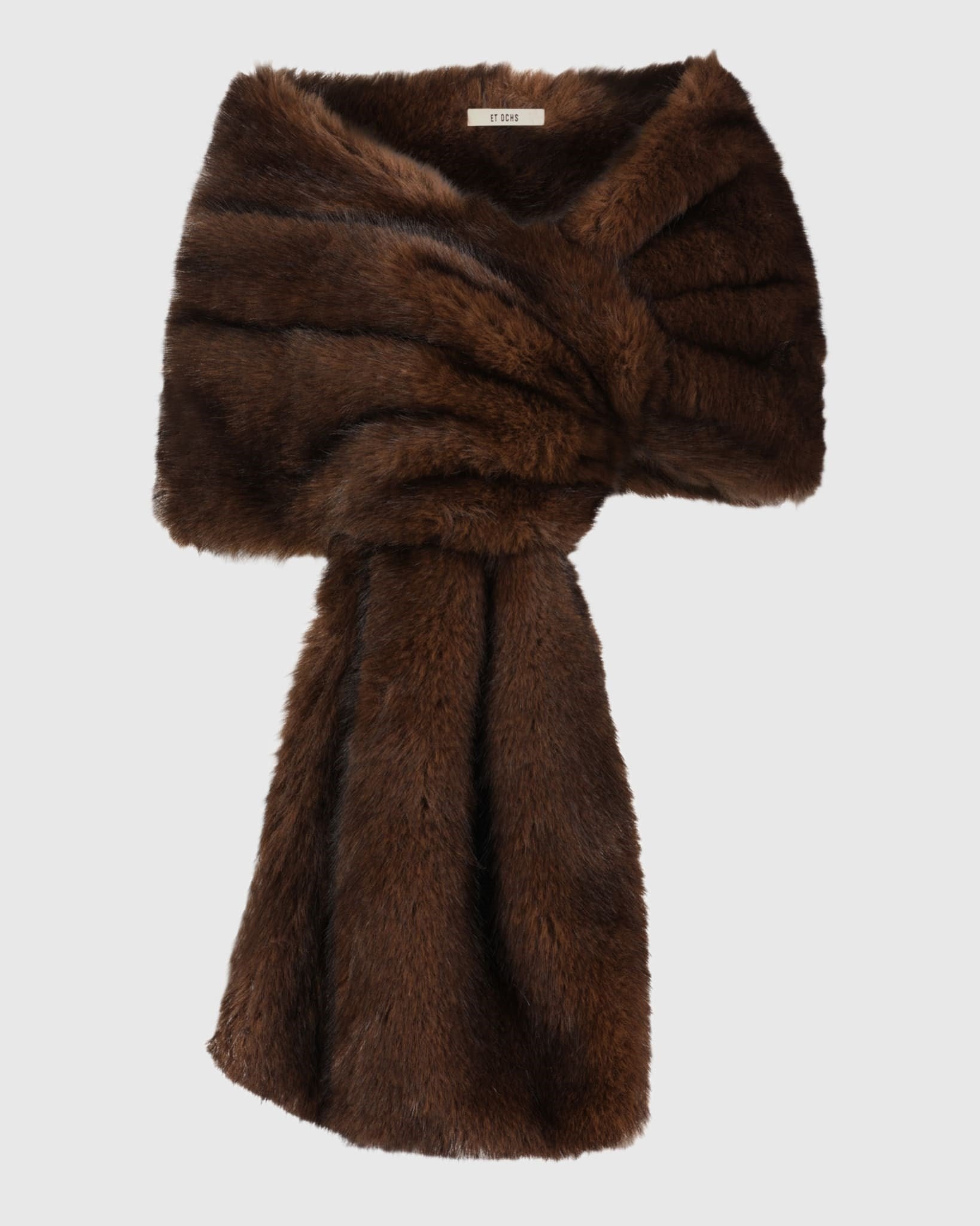 FAUX FUR SABLE-LIKE CAPELET