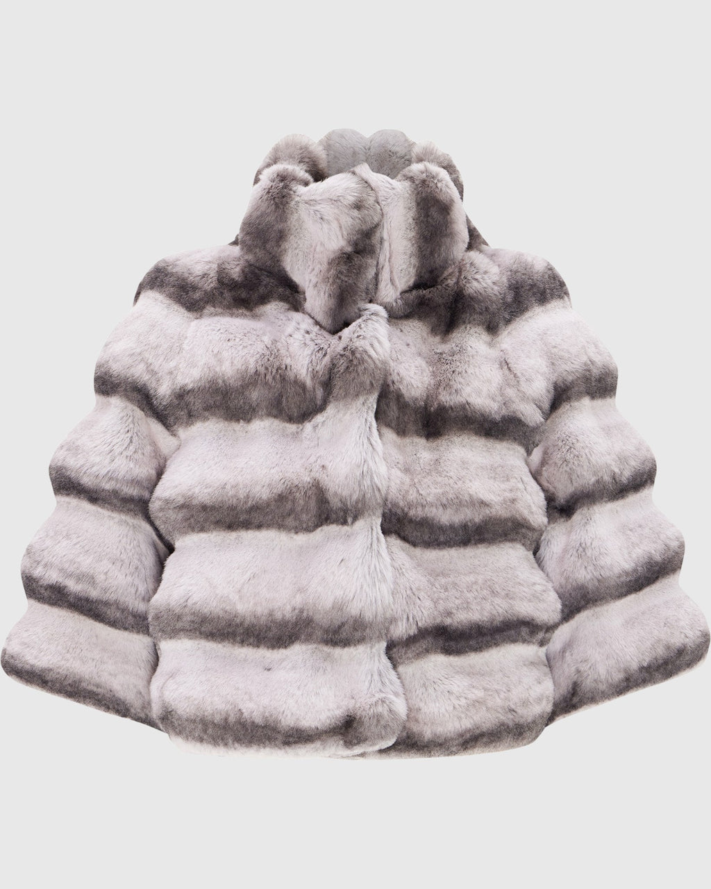FUR-FREE CHINCHILLA (FAUX FUR) BOLERO - GRAY CHINCH