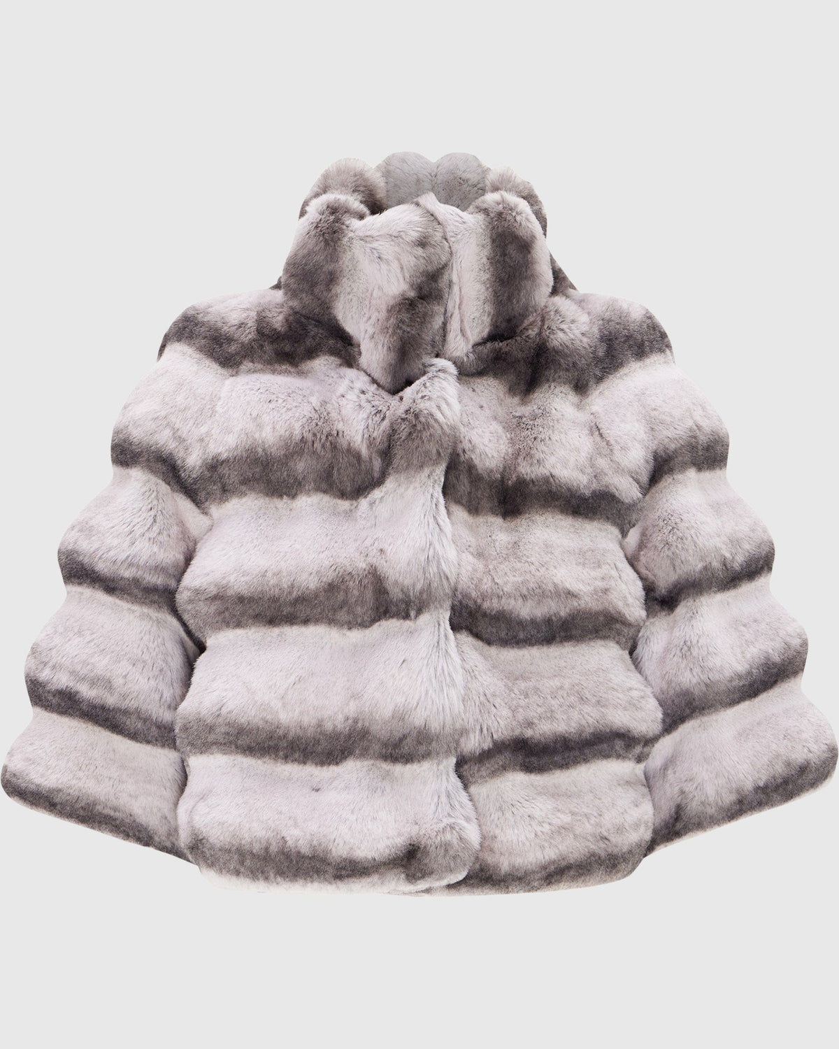 FUR-FREE CHINCHILLA (FAUX FUR) BOLERO - GRAY CHINCH