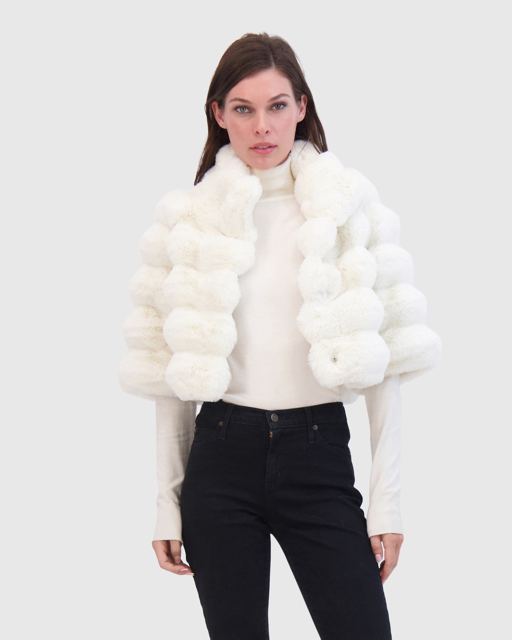 FUR-FREE CHINCHILLA (FAUX FUR) BOLERO