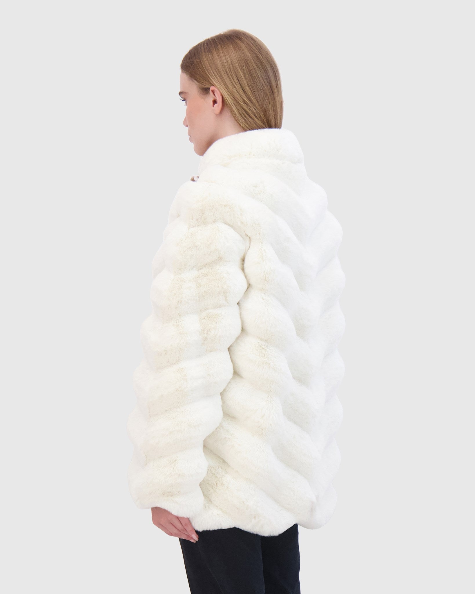 FUR-FREE CHINCHILLA (FAUX FUR) JACKET