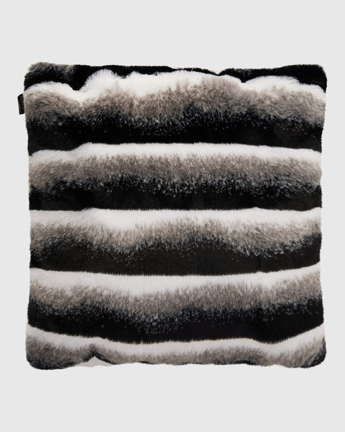 FUR-FREE CHINCHILLA (FAUX FUR) PILLOW - GRAY CHINCH