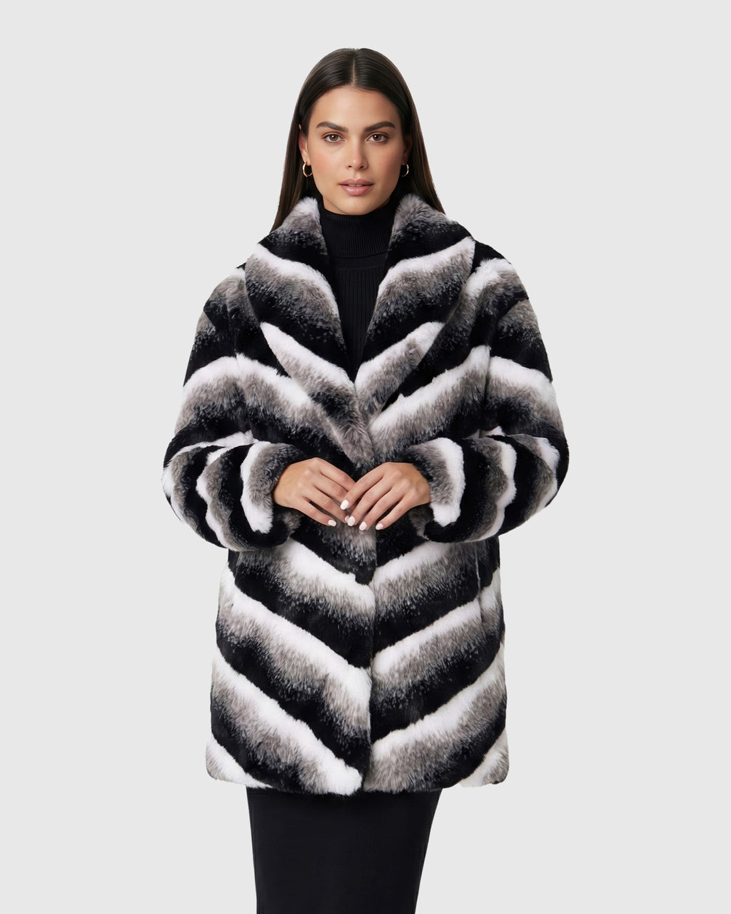 FUR-FREE CHINCHILLA (FAUX FUR) STROLLER