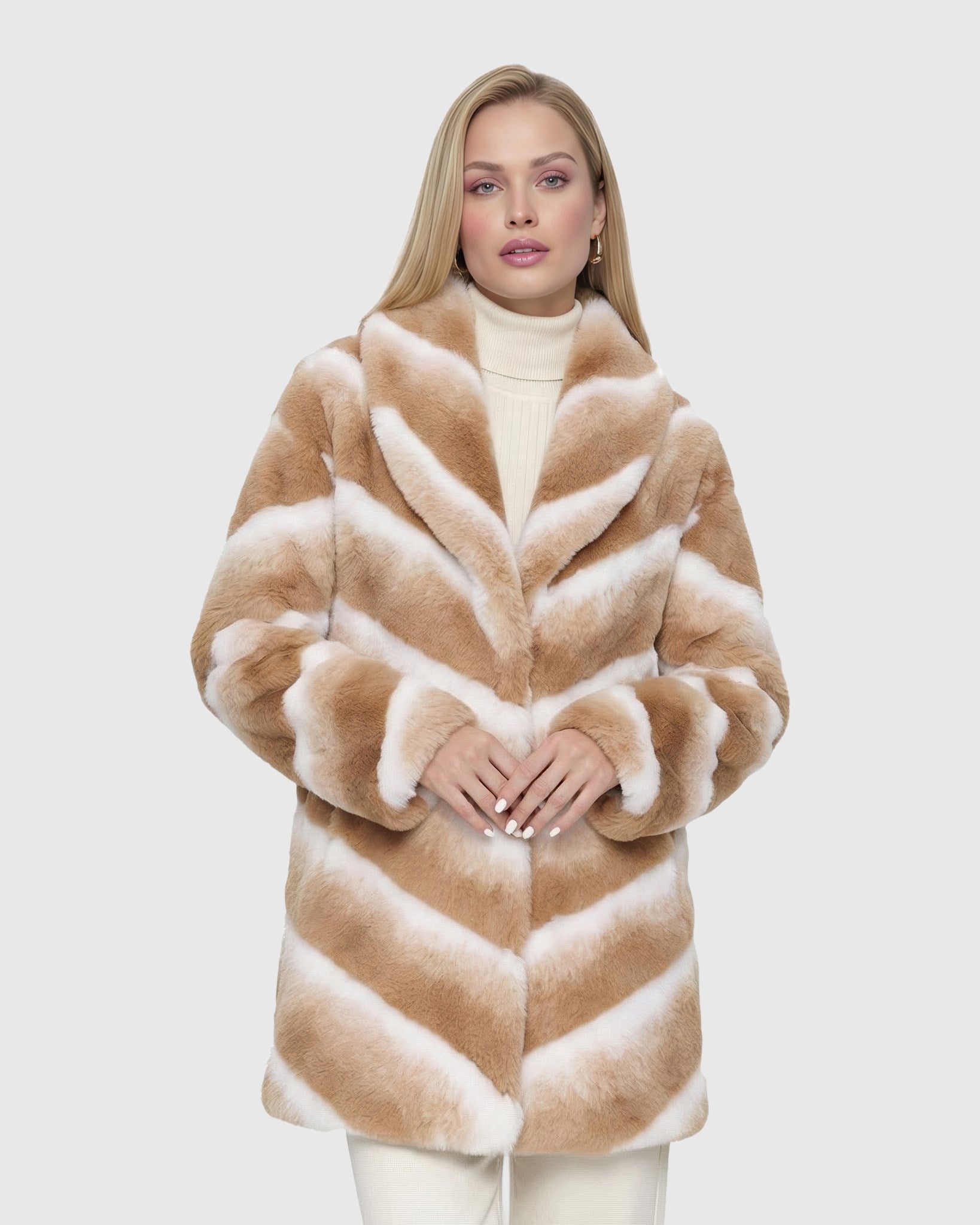 FUR-FREE CHINCHILLA (FAUX FUR) STROLLER