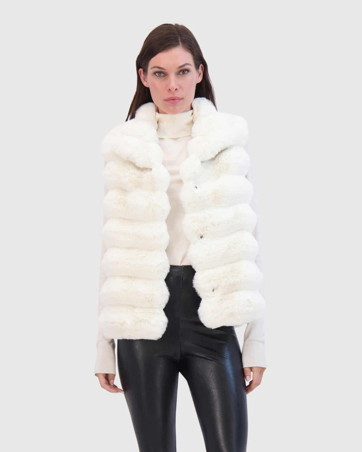 FUR-FREE CHINCHILLA (FAUX FUR) VEST