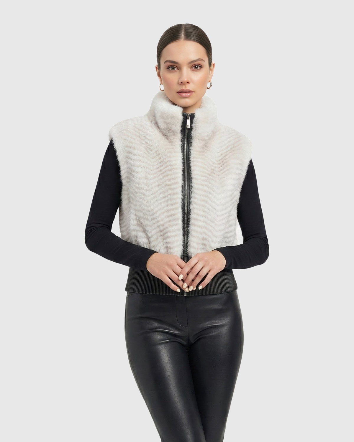 FUR-FREE CROSS FOX (FAUX FUR) VEST - CROSS