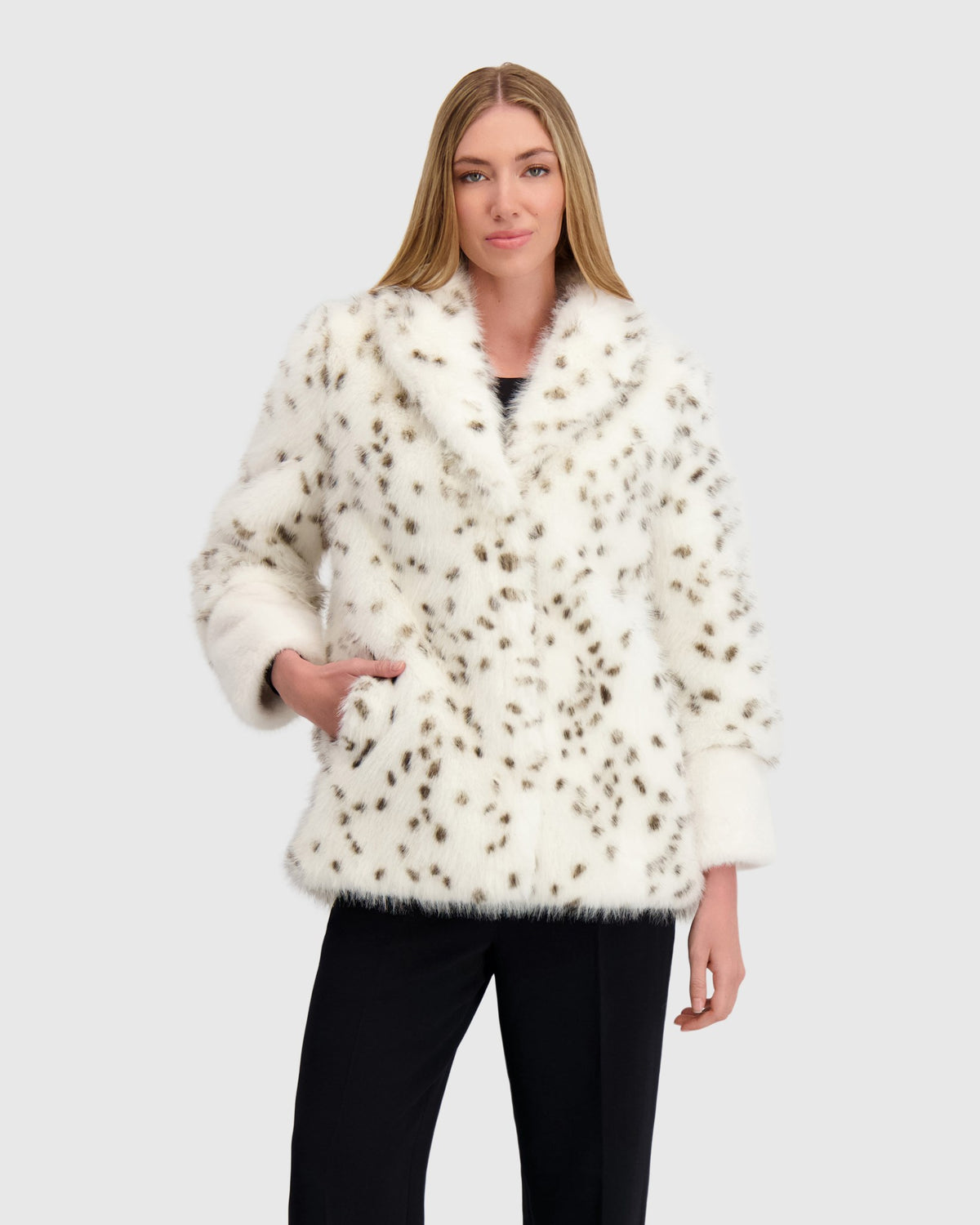 FUR-FREE FOX AND MINK (FAUX FUR) JACKET