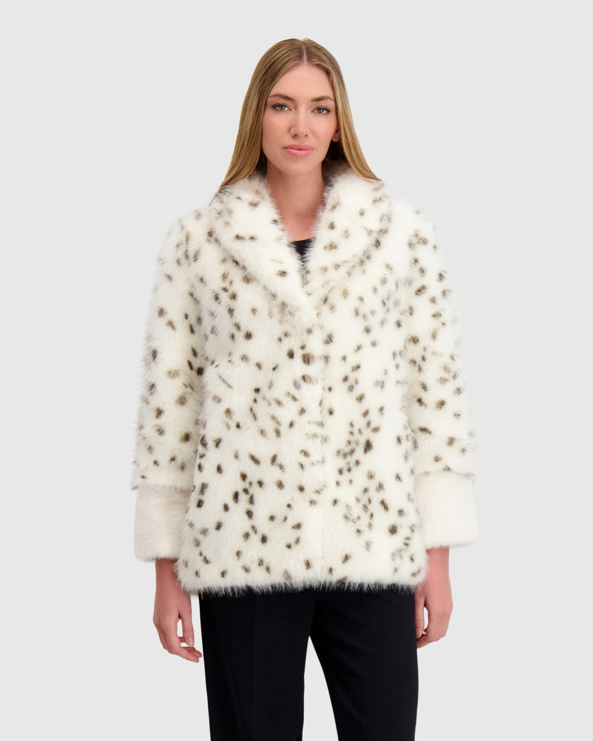 FUR-FREE FOX AND MINK (FAUX FUR) JACKET