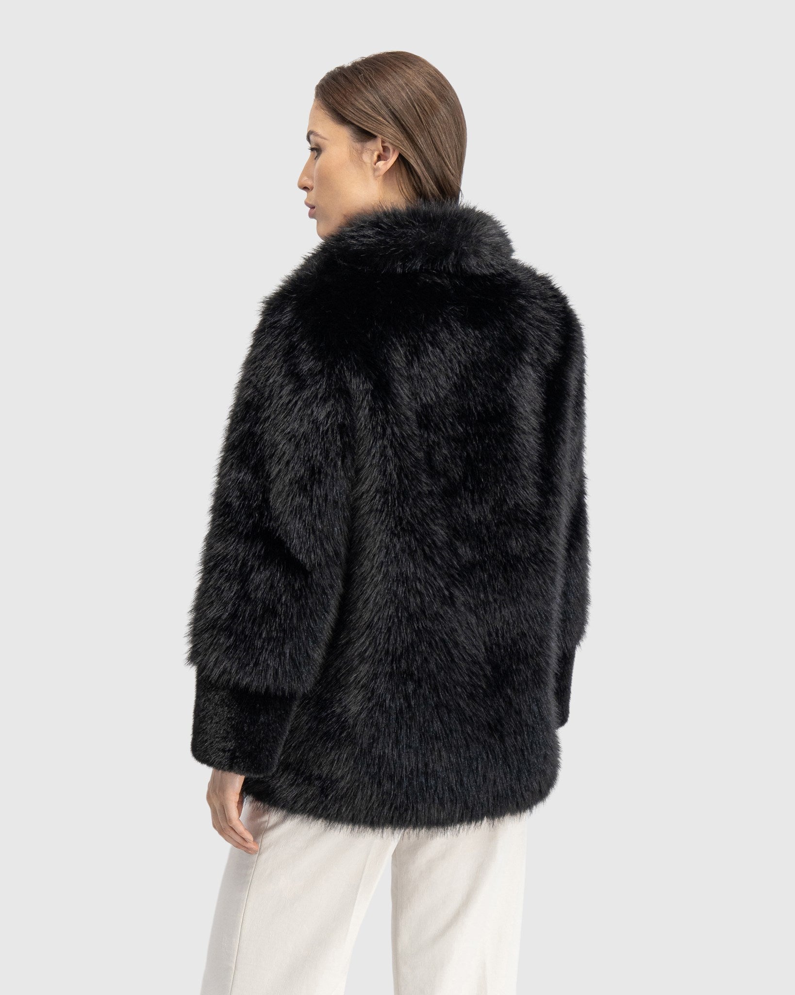 FUR-FREE FOX AND MINK (FAUX FUR) JACKET