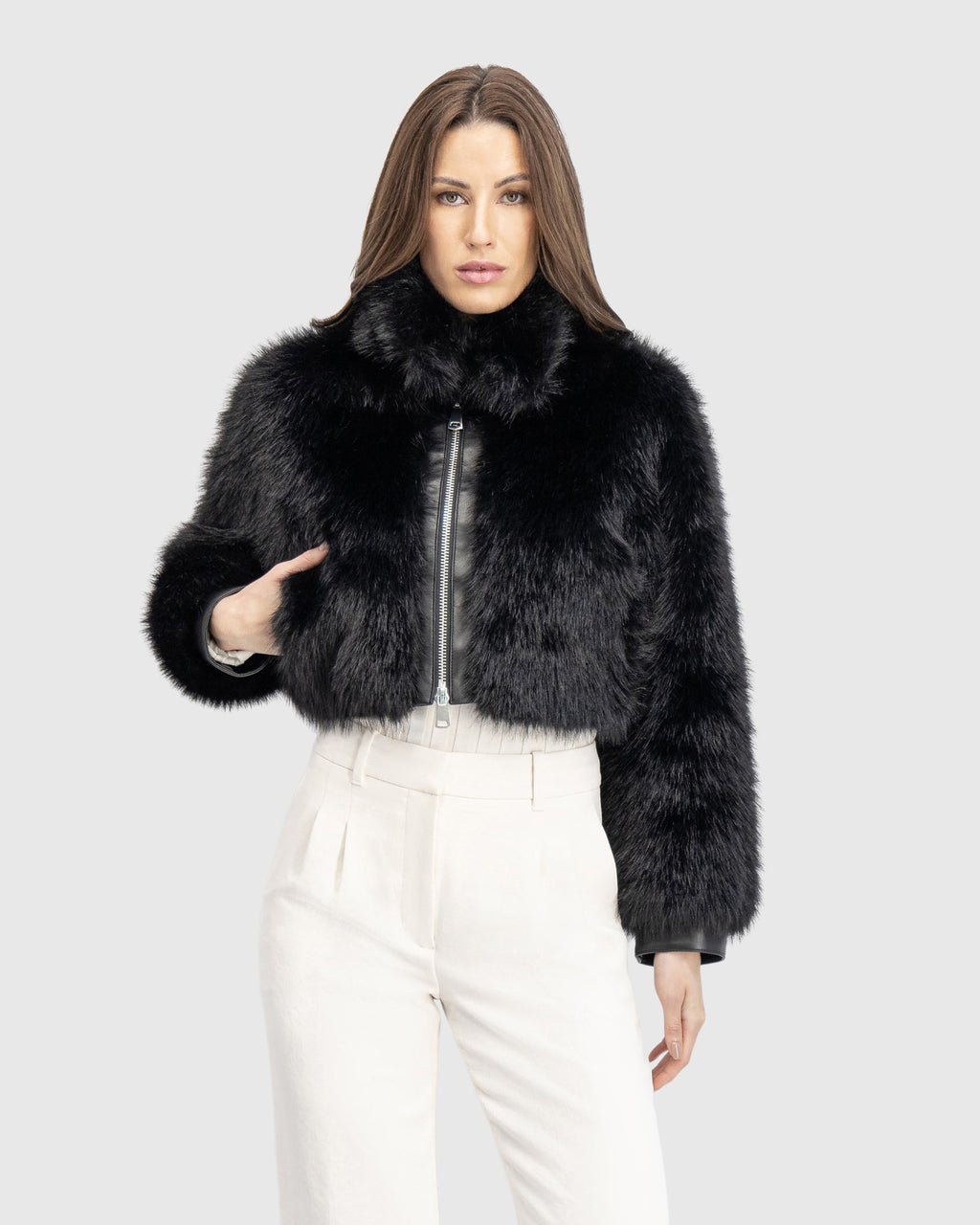 FUR FREE FOX BELLY JACKET