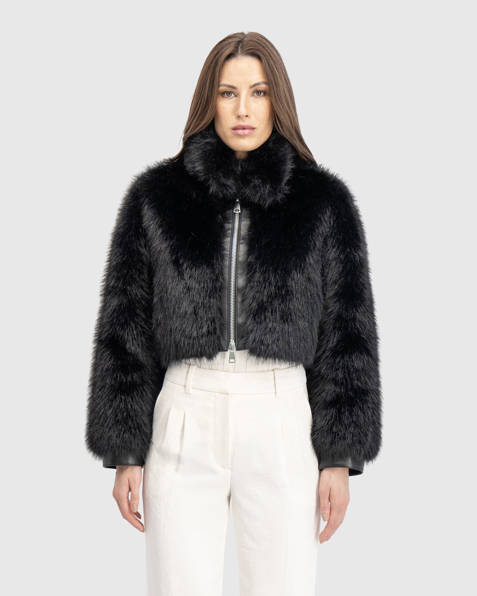 FUR FREE FOX BELLY JACKET