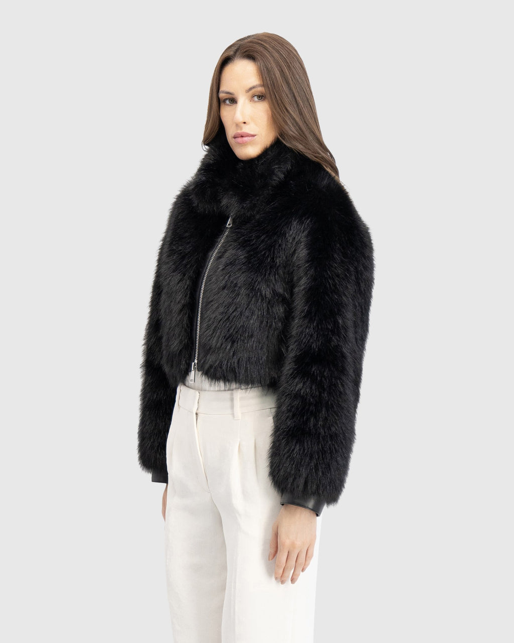 FUR FREE FOX BELLY JACKET