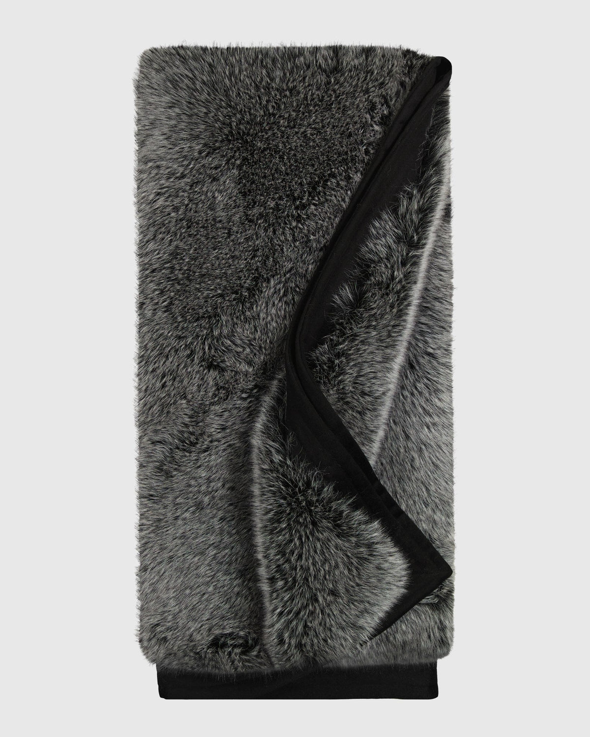 FUR-FREE FOX (PL) BLANKET WITH WOOL TRIM