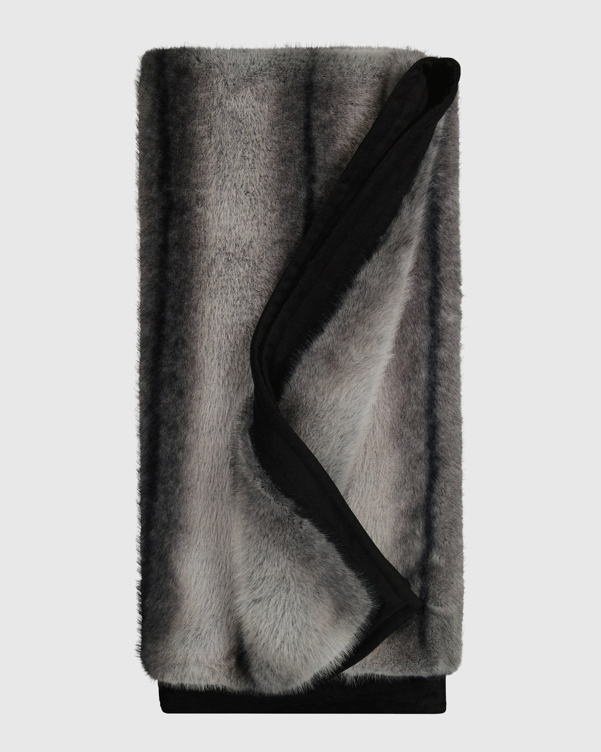 FUR-FREE FOX (PL) BLANKET WITH WOOL TRIM
