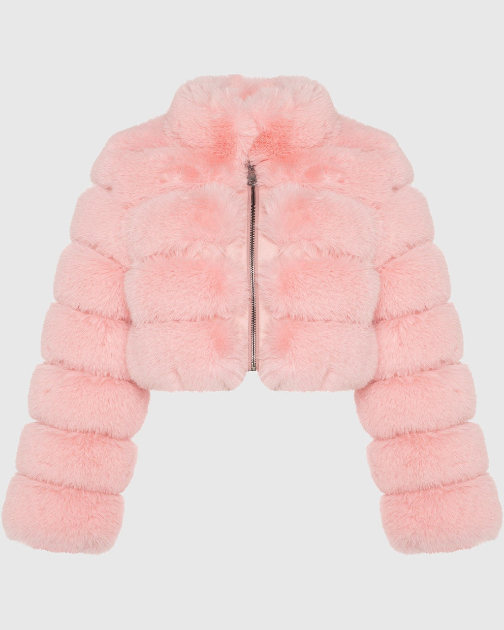 FUR-FREE FOX (FAUX FUR) BOLERO - PINK