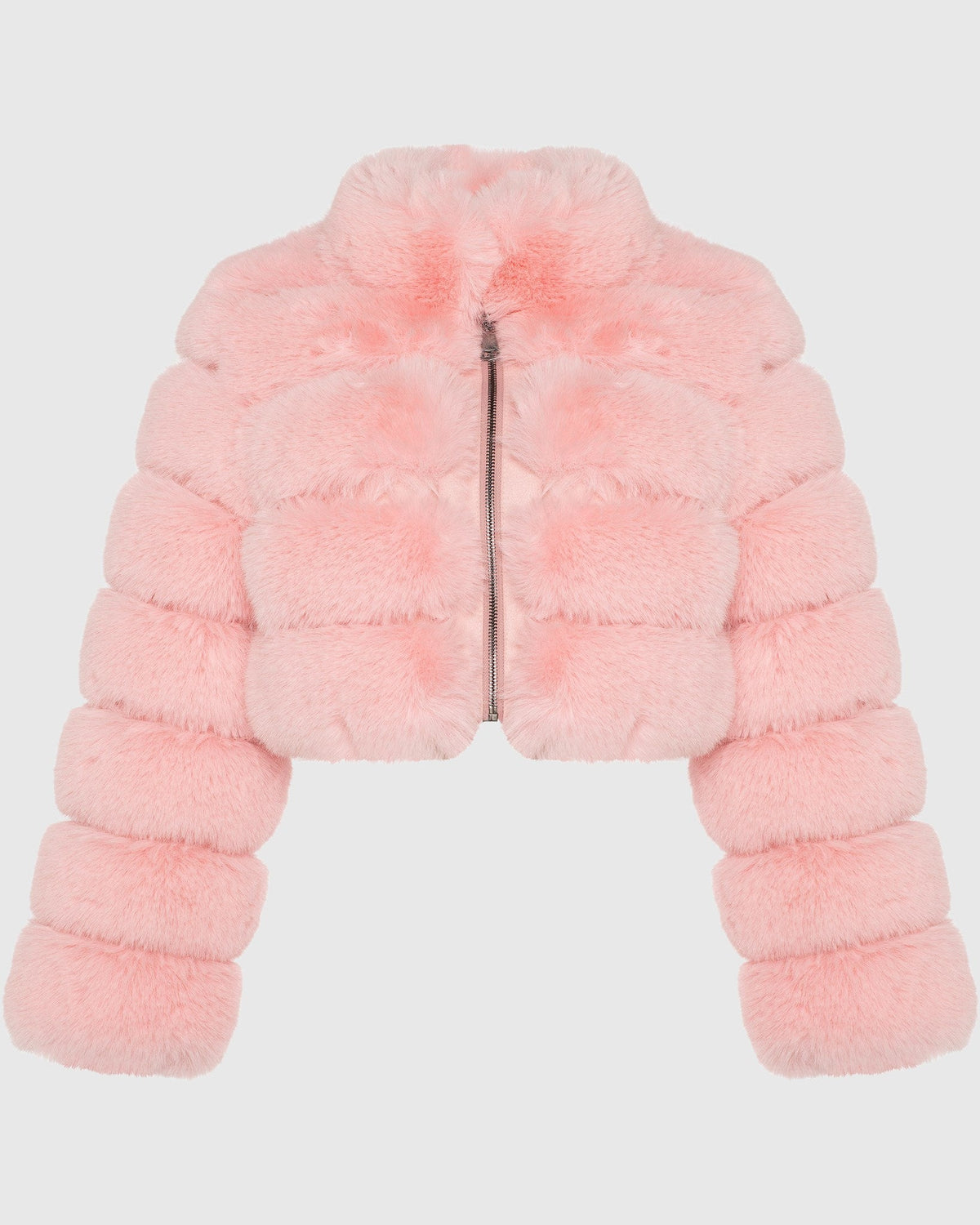 FUR-FREE FOX (FAUX FUR) BOLERO - PINK