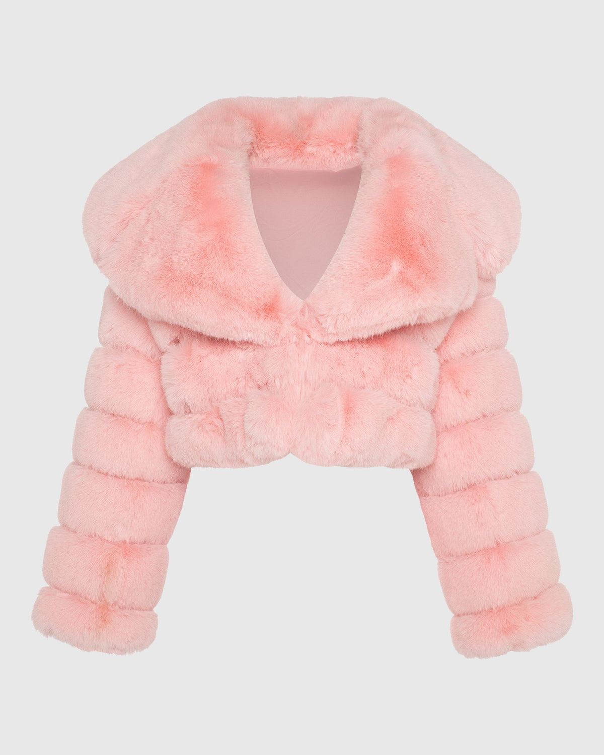 FUR-FREE FOX (FL) BOLERO - PINK