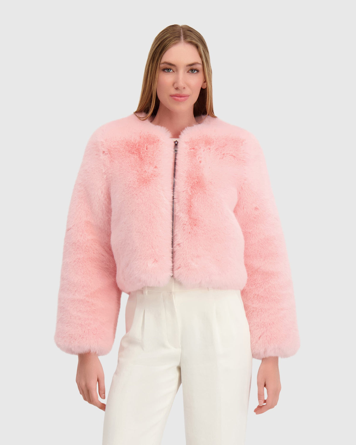 FUR-FREE FOX (FAUX FUR) BOLERO