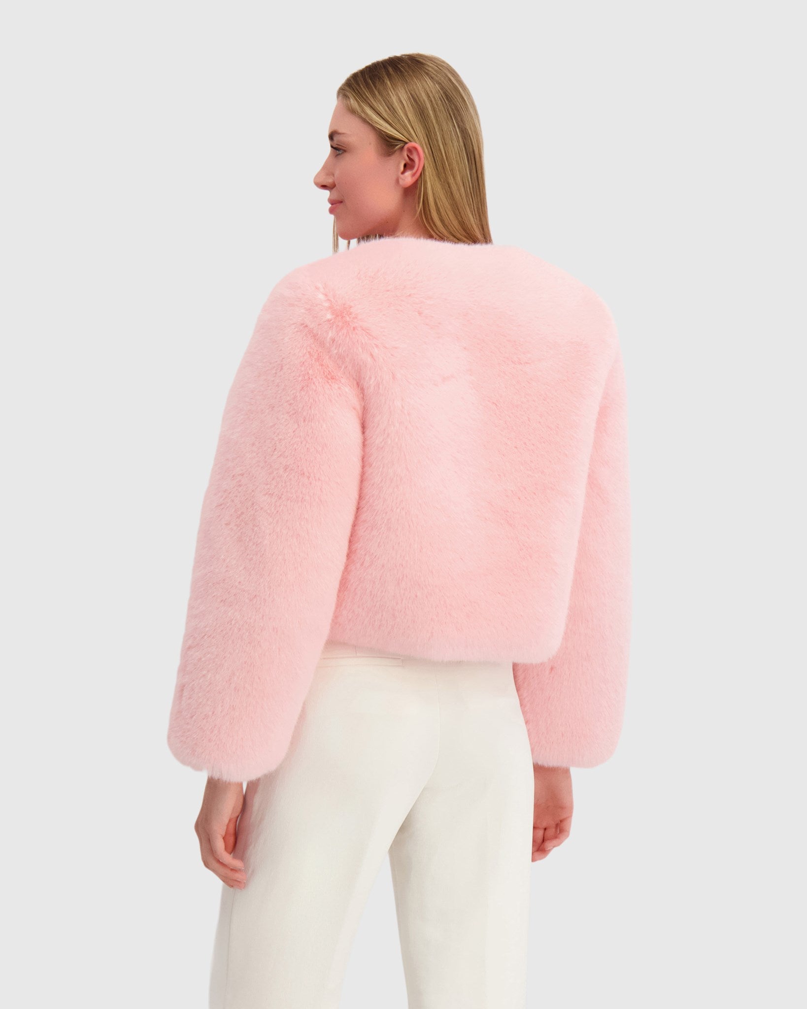 FUR-FREE FOX (FAUX FUR) BOLERO