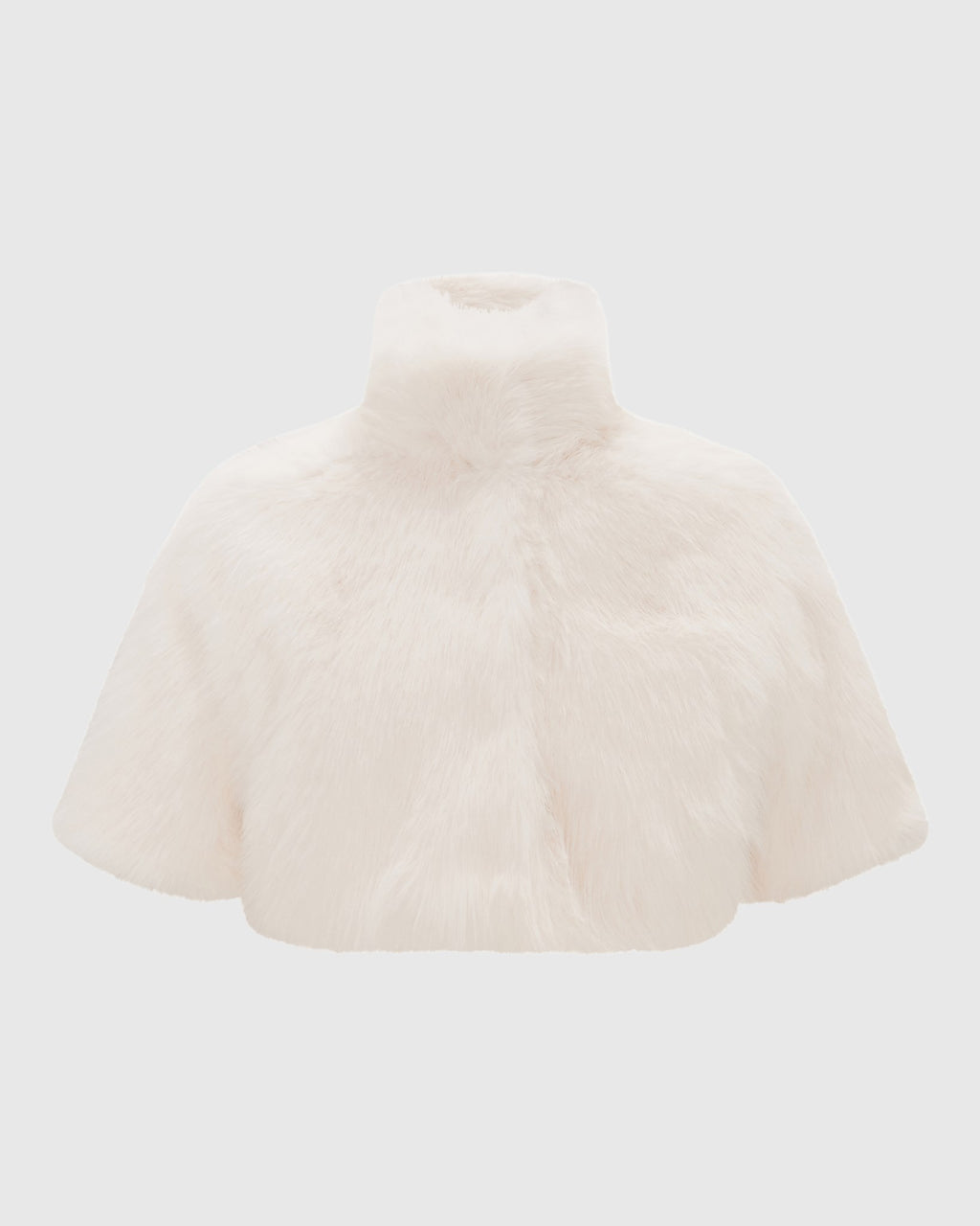 FUR-FREE FOX (FAUX FUR) BOLERO WITH SHORT SLEEVES