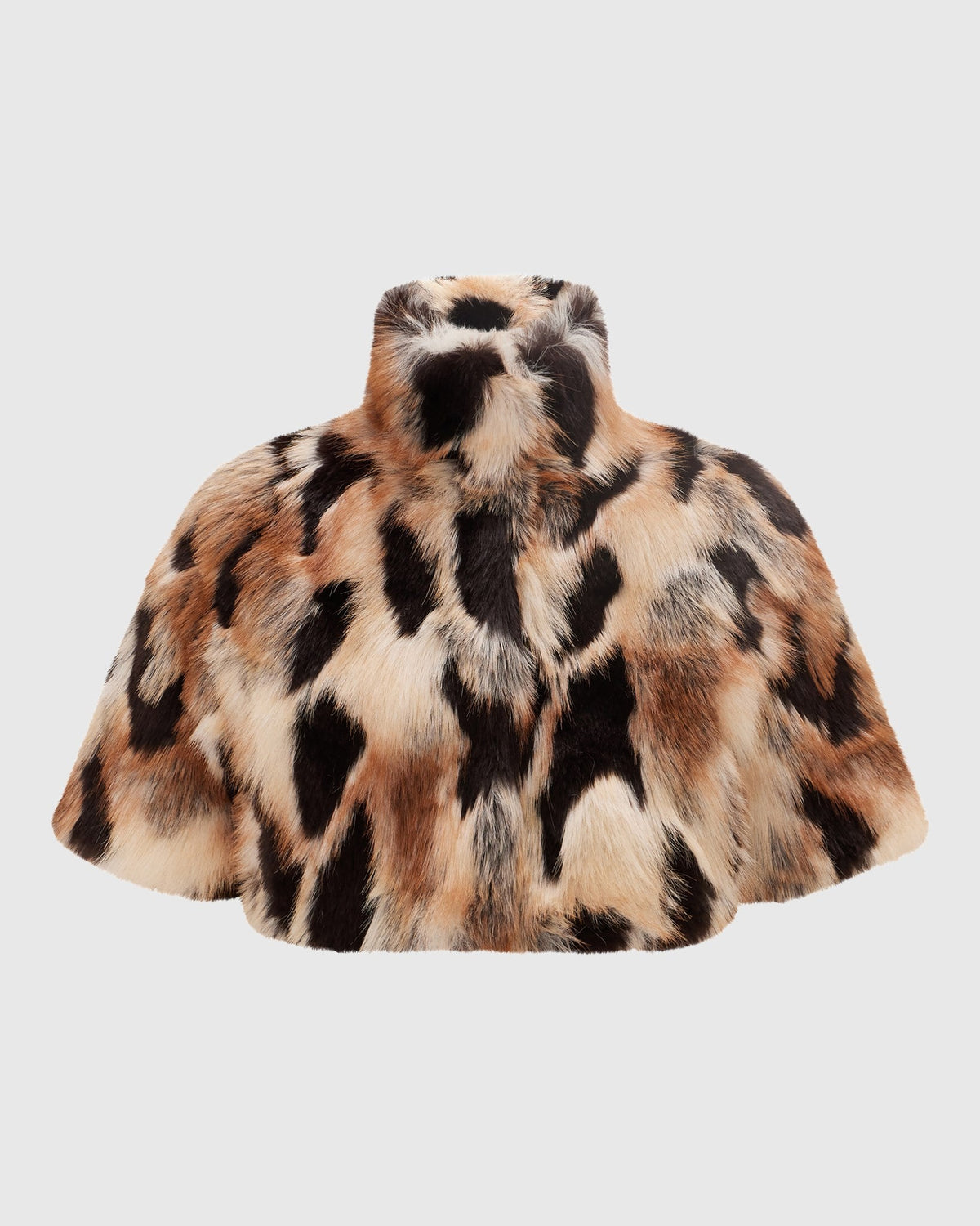FUR-FREE FOX (FAUX FUR) BOLERO, SHORT SLEEVES - GOLD