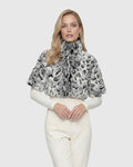FUR-FREE FOX (FAUX FUR) BOLERO, SHORT SLEEVES - GRAY SNOW LPRD