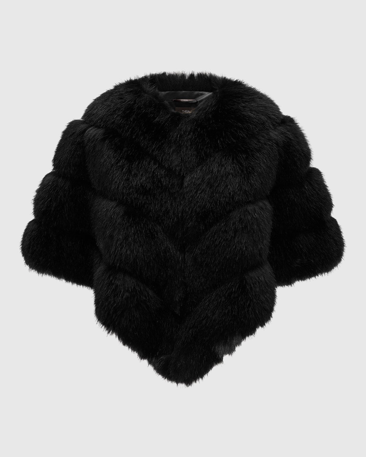 FUR-FREE FOX-LIKE CAPE - BLACK