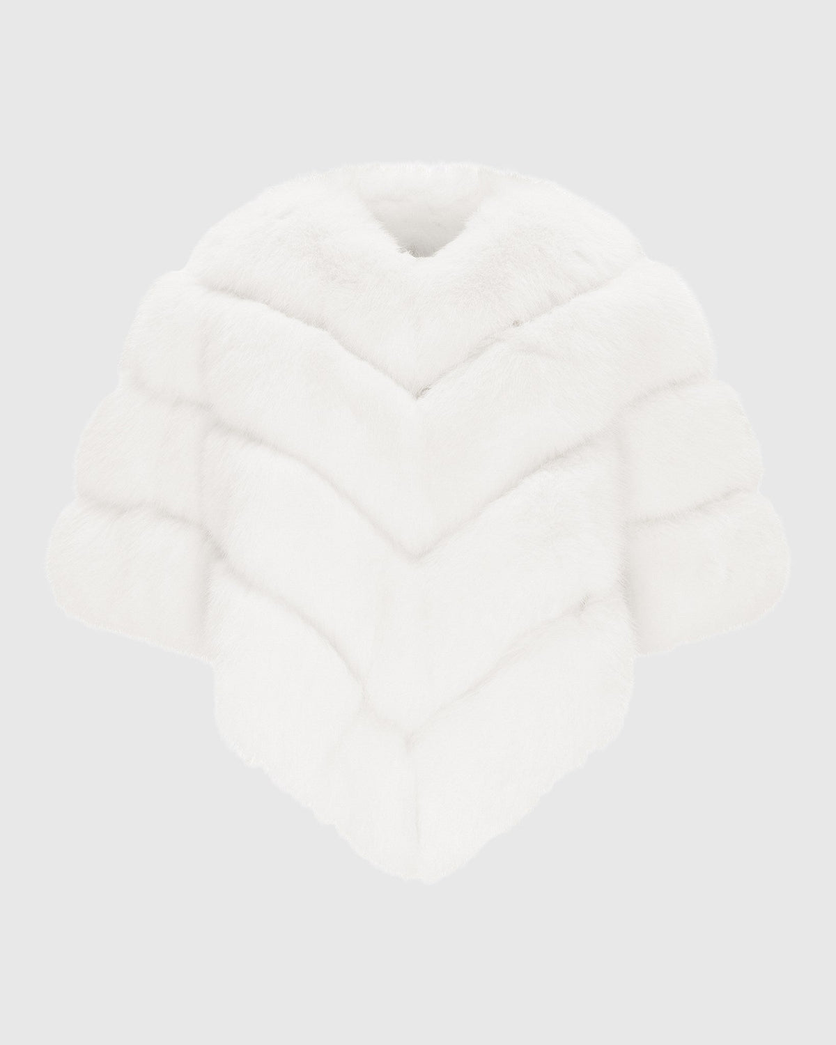 FUR-FREE FOX-LIKE CAPE - WHITE