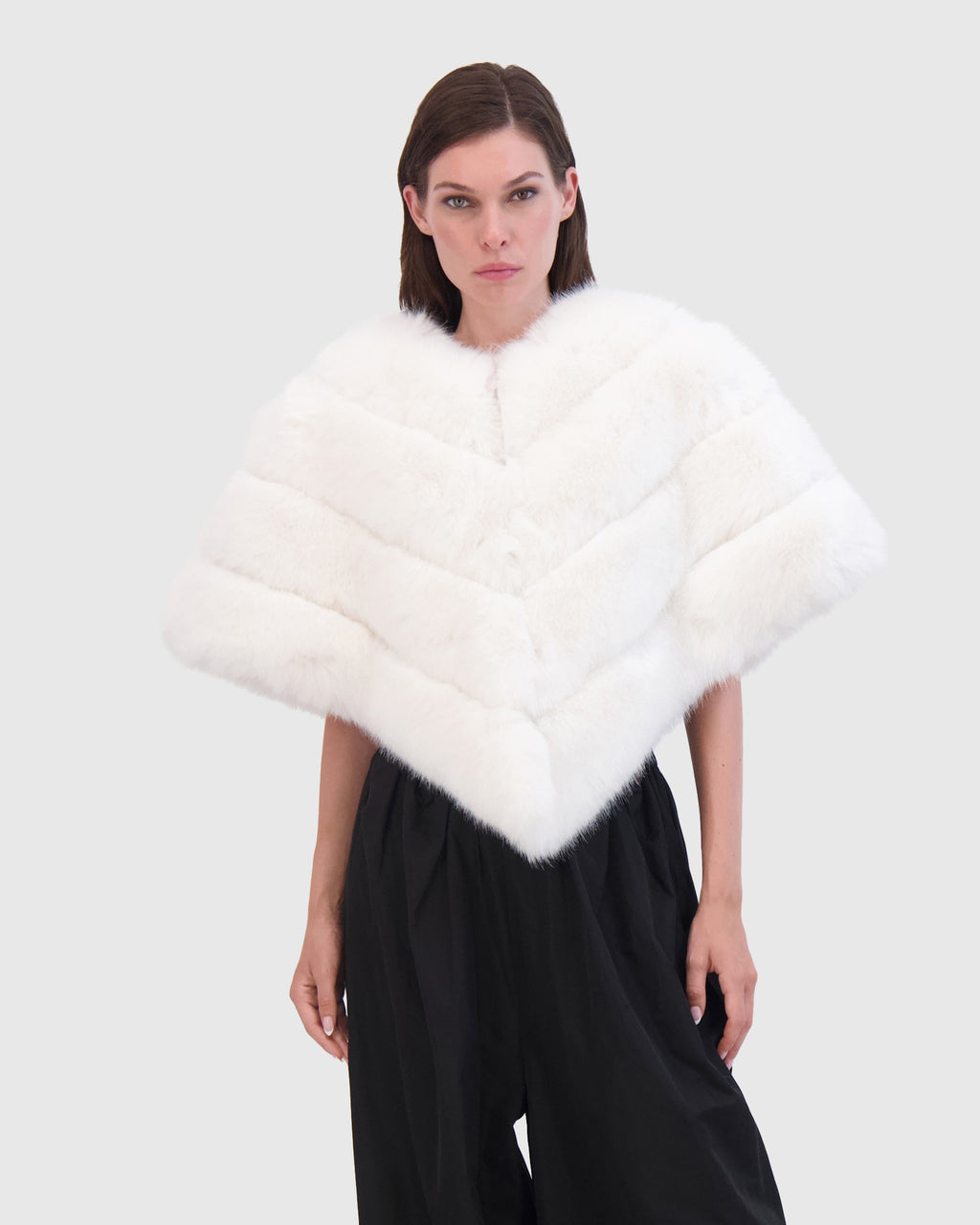 FUR-FREE FOX (FAUX FUR) CAPE