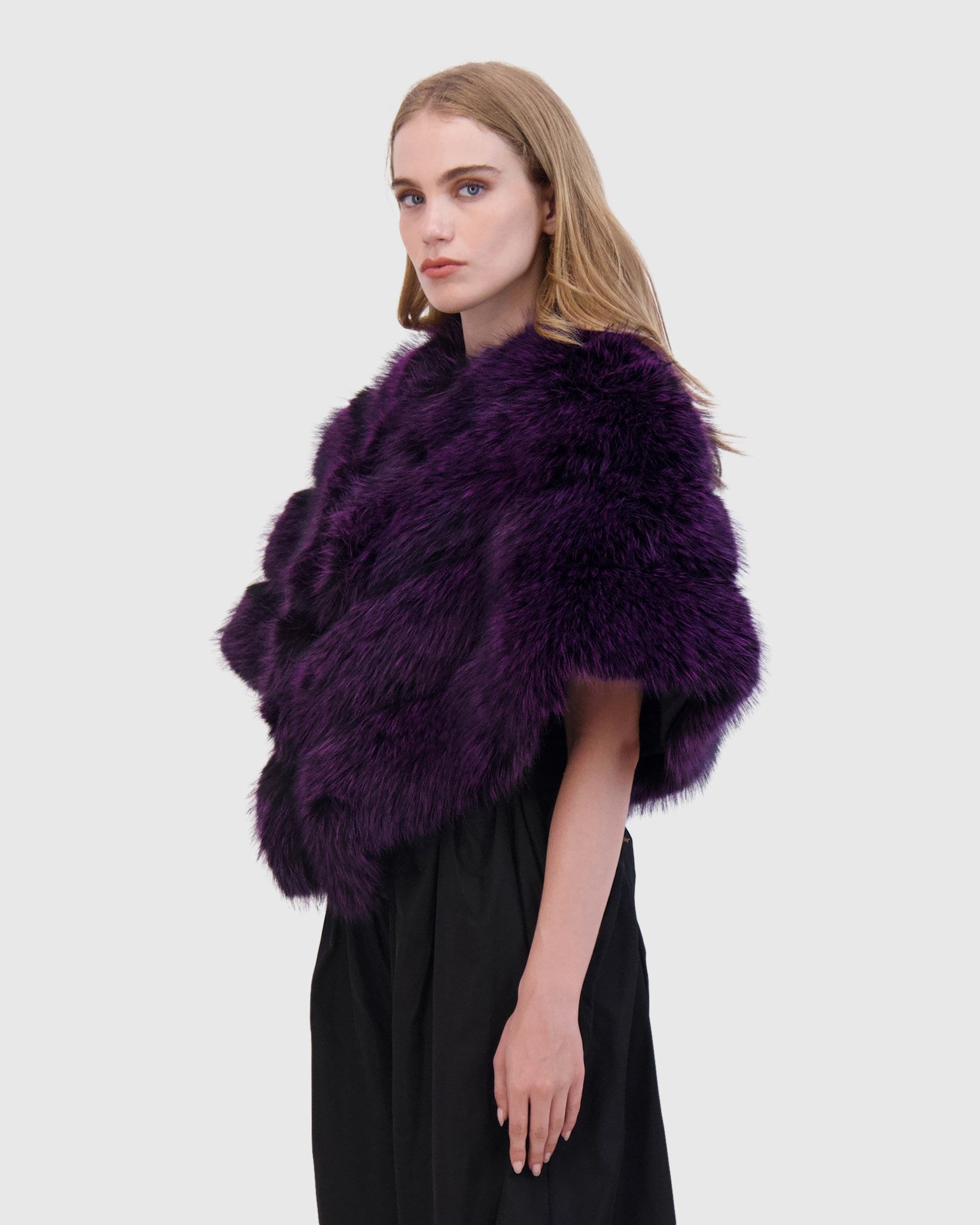 FUR-FREE FOX (FAUX FUR) CAPE