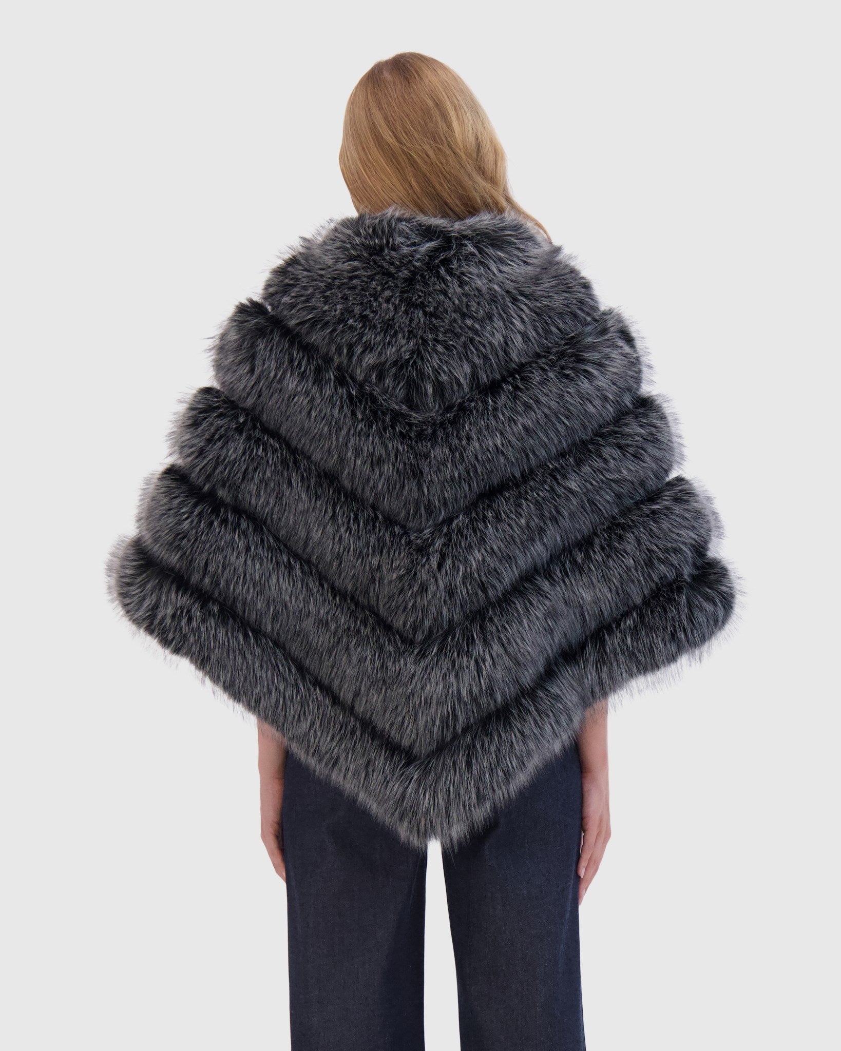 FUR-FREE FOX (FAUX FUR) CAPE