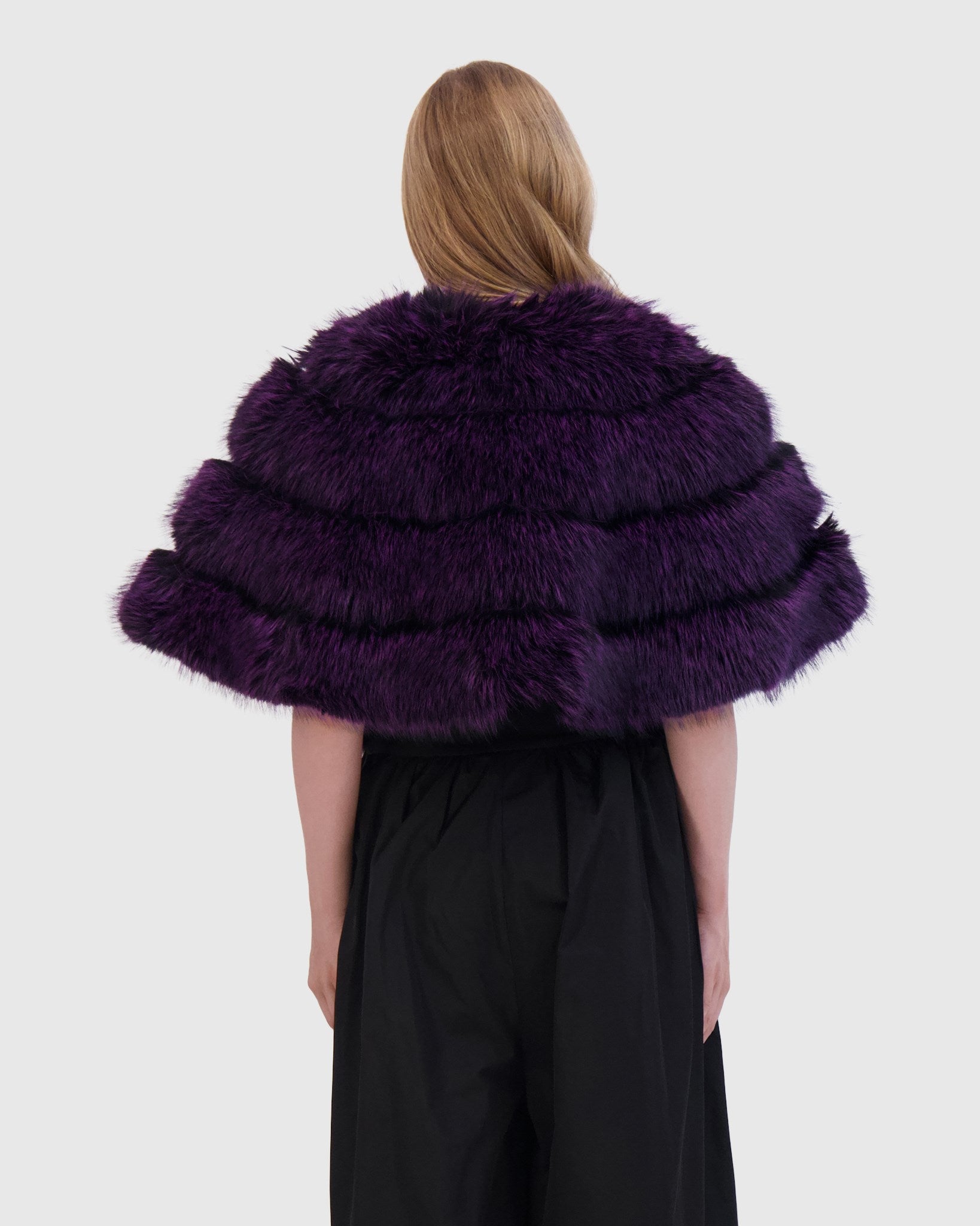 FUR-FREE FOX (FAUX FUR) CAPE