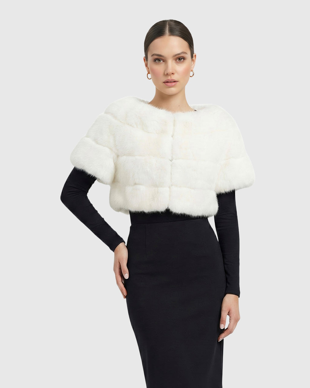 FUR-FREE FOX (FAUX FUR) STOLE