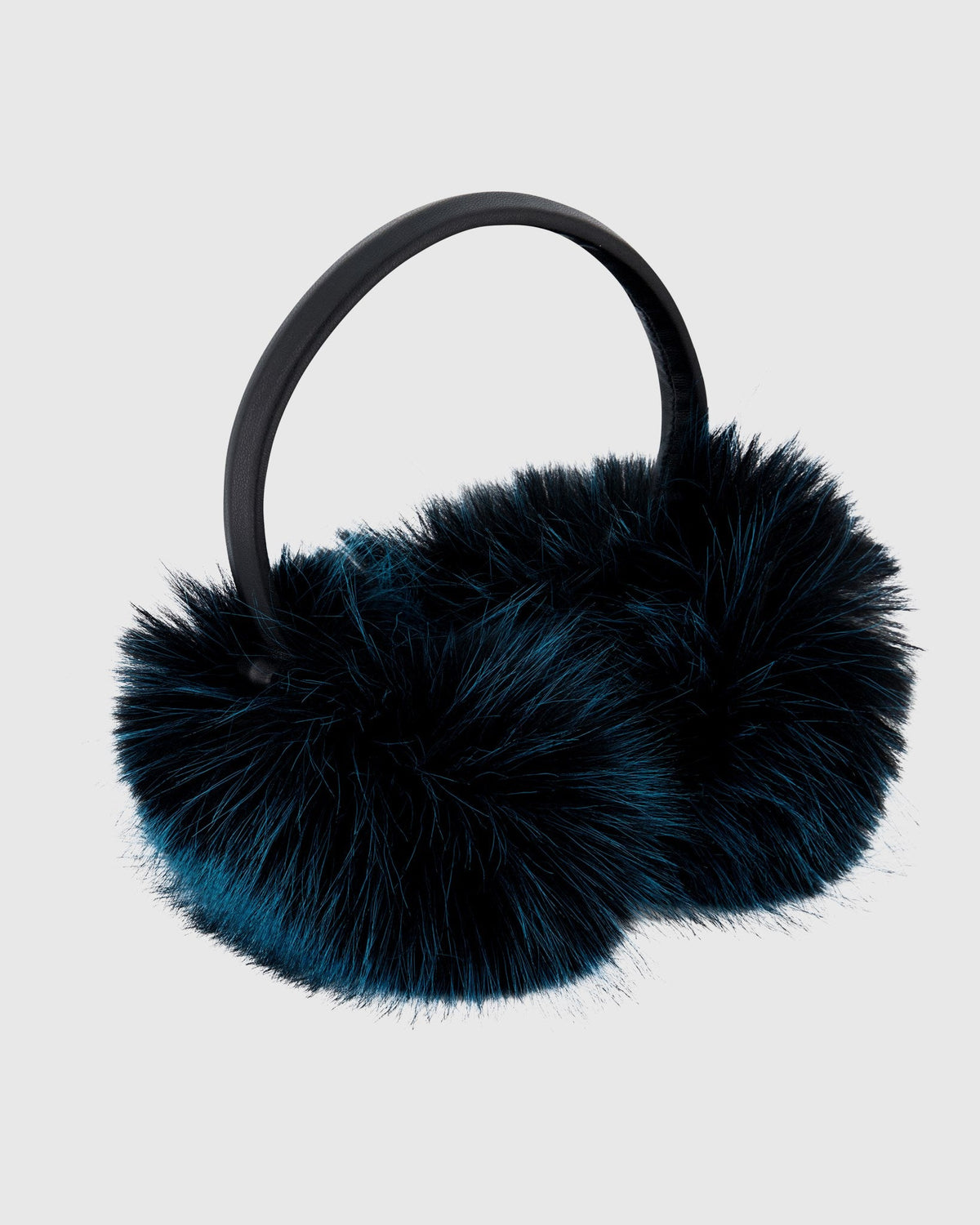 FUR-FREE FOX (FAUX FUR) EARMUFFS - BLUE