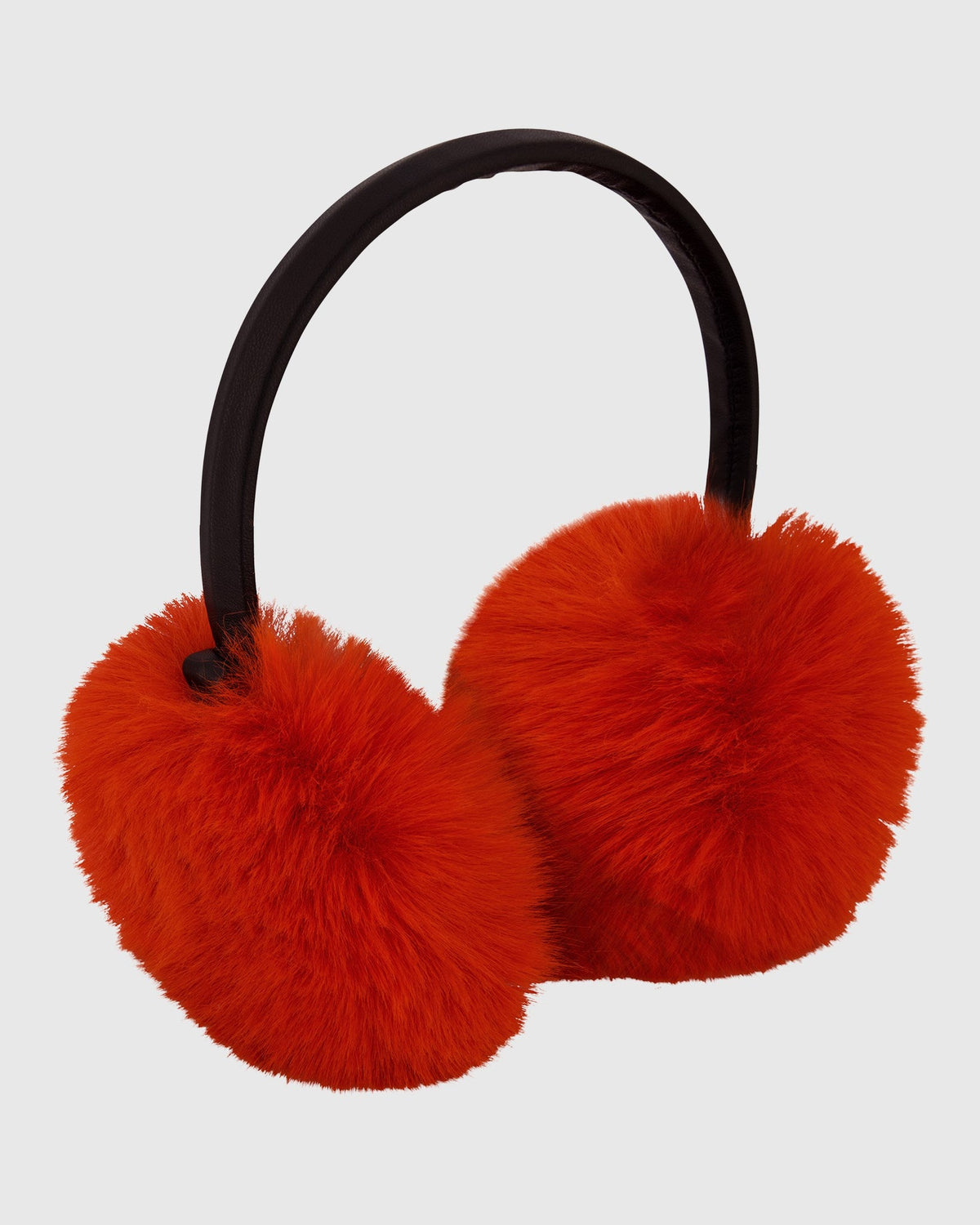 FUR-FREE FOX (FAUX FUR) EARMUFFS - ORANGE