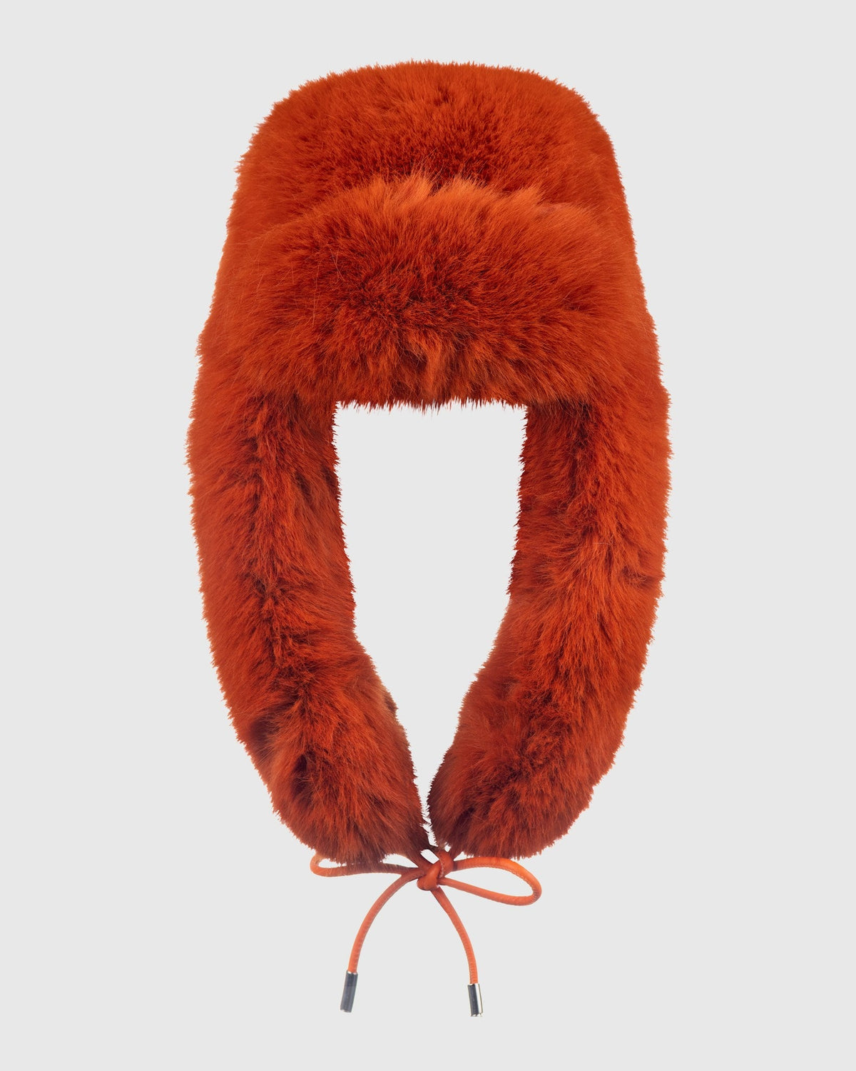 FUR-FREE FOX (FAUX FUR) HAT - ORANGE