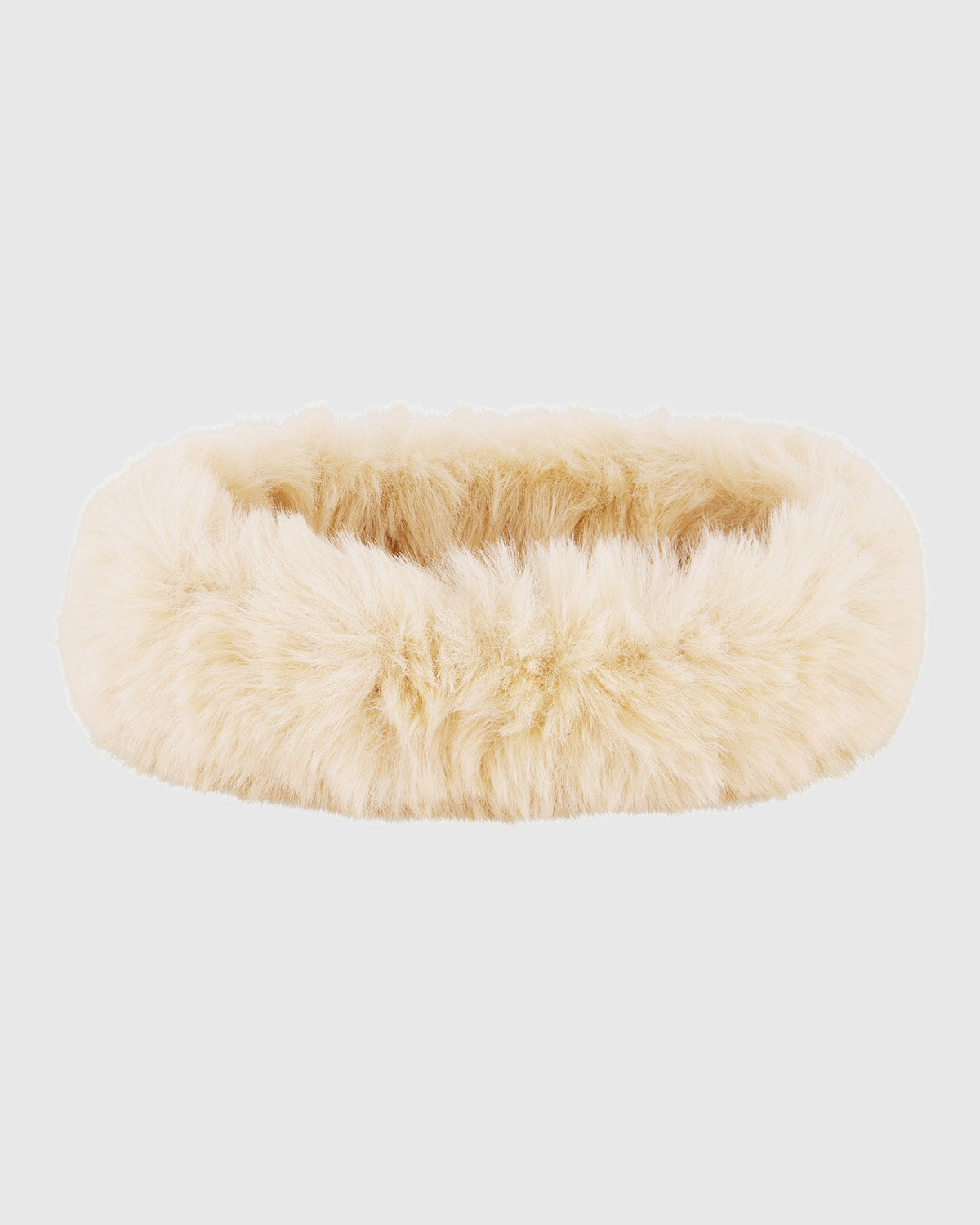 FUR-FREE FOX (FAUX FUR) HEADBAND - BEIGE